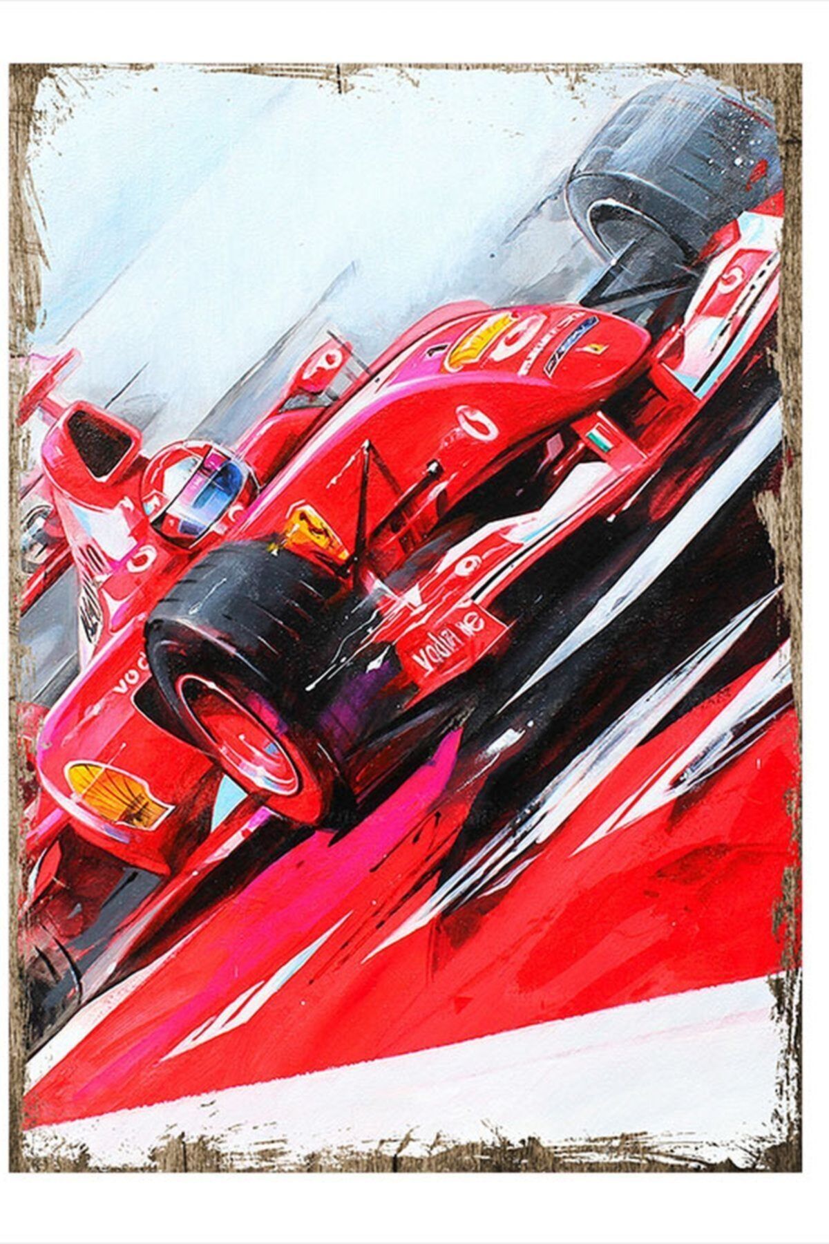 Tablomega F1 Ferrari Mdf Poster 50cm X 70cm