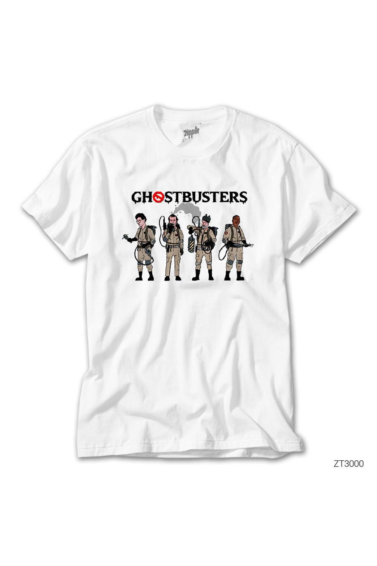 Z zepplin Ghostbusters Team Beyaz Tişört