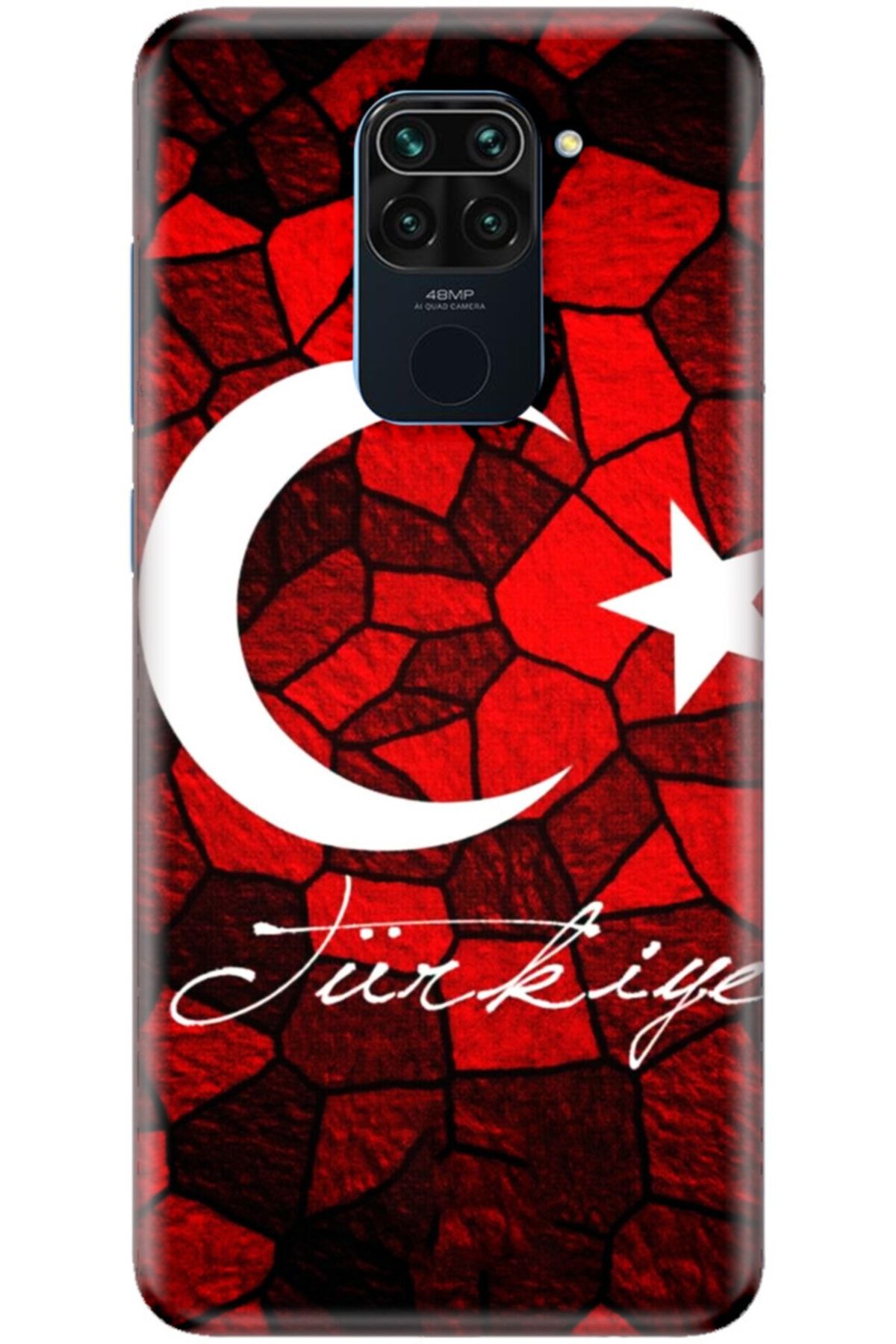 Turkiyecepaksesuar Xiaomi Redmi Note 9 Kılıf Silikon Baskılı Desenli Arka Kapak