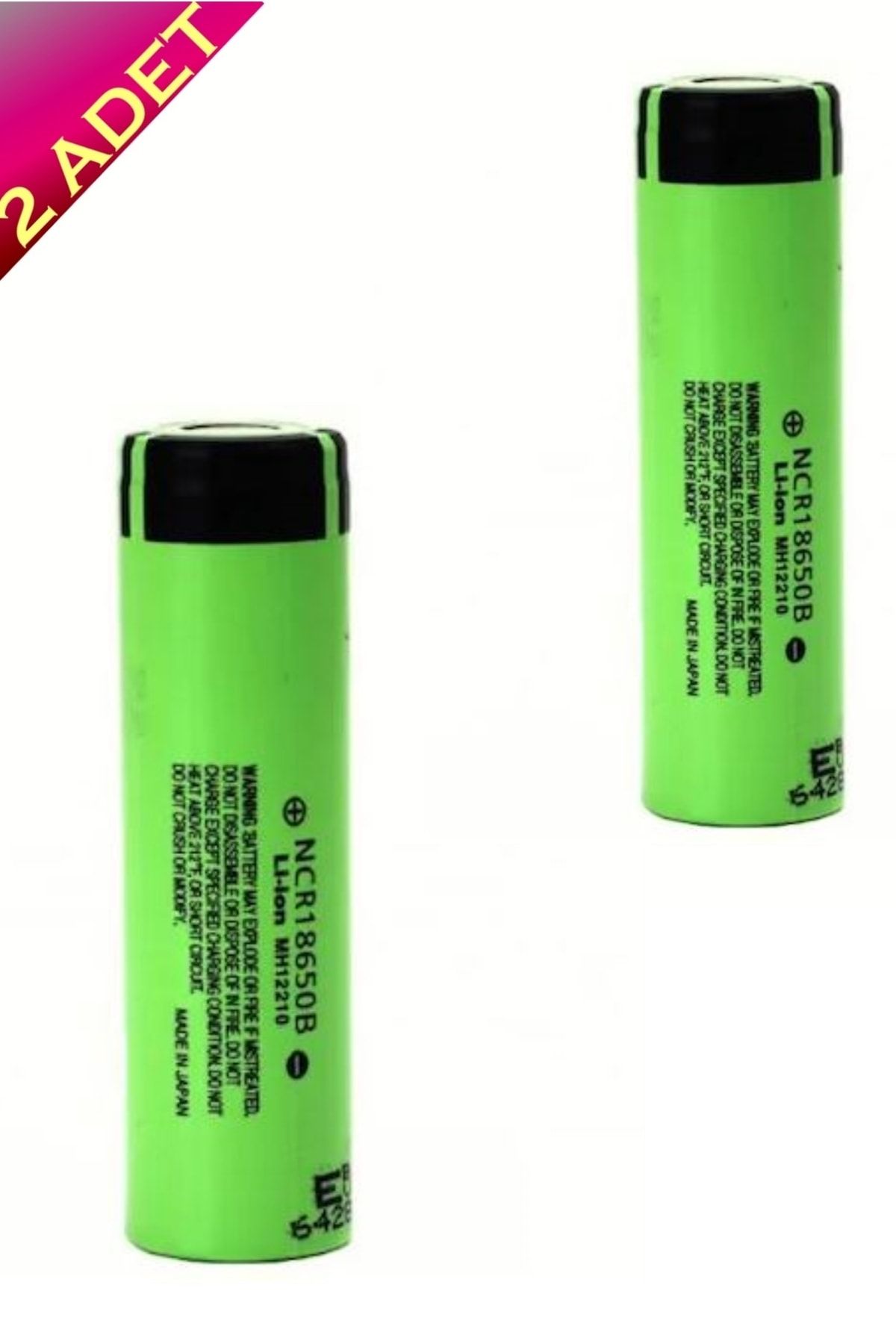 Panasonic 2 Adet Pansonic 18650 3.7v Ncr18650b 3400 Mah Pil 30 Amper Li-ion Şarjlı Pil ( Şarj Edilebilir Us186