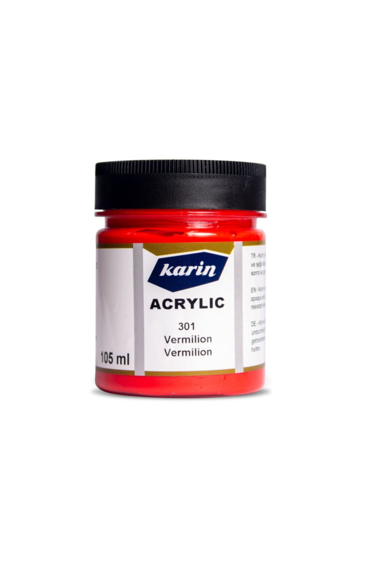 Karin Akrilik Boya 301 Vermilion Kırmızı 105 ml