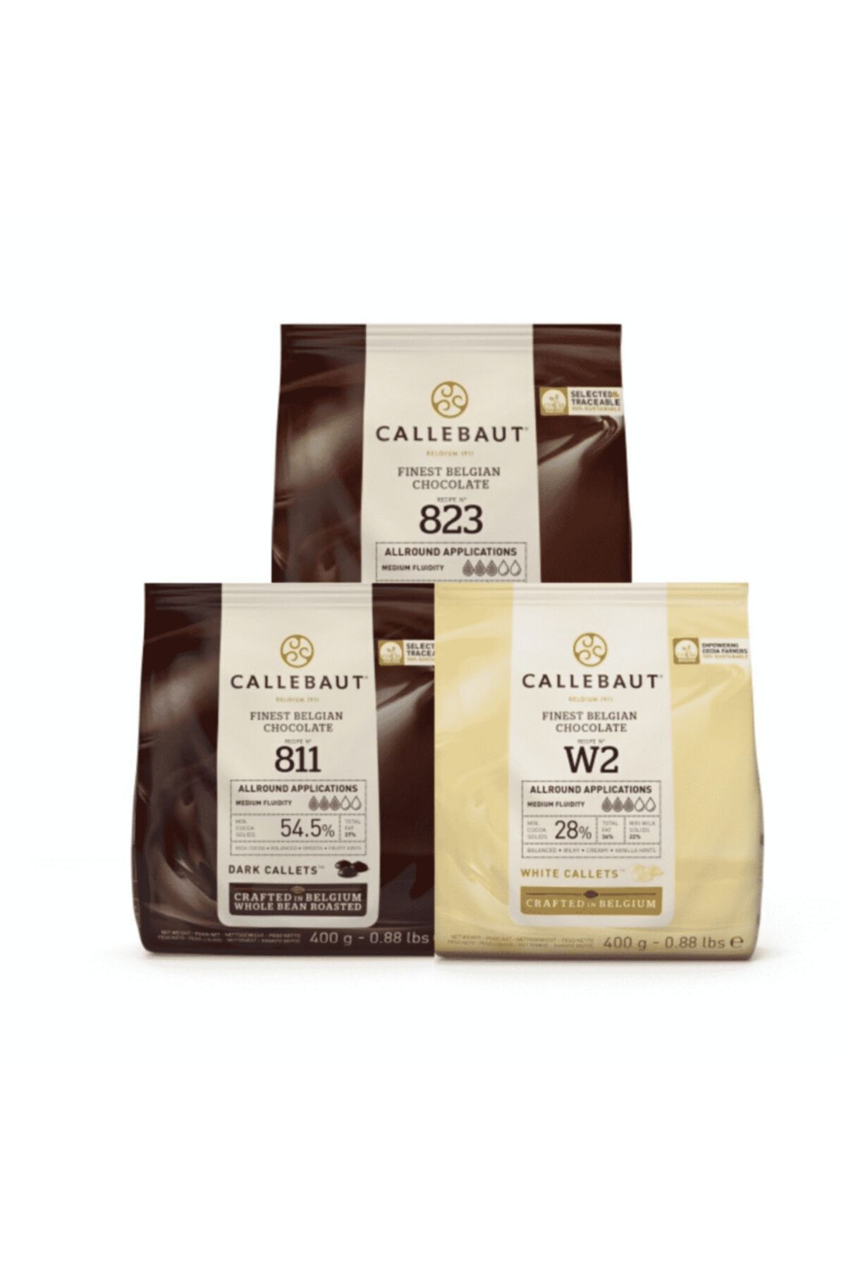 Callebaut 3'lü Paket 400 gr