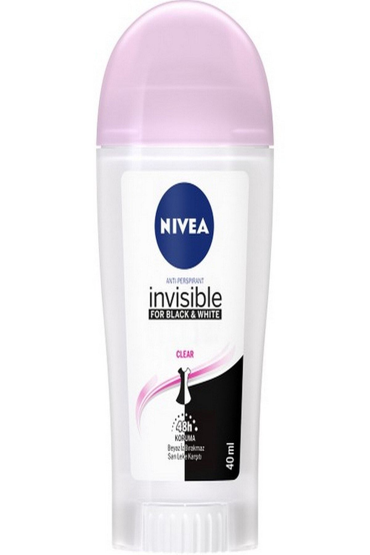 NIVEA Kadın Invisible Black&white Clear Deo Stick 40 ml
