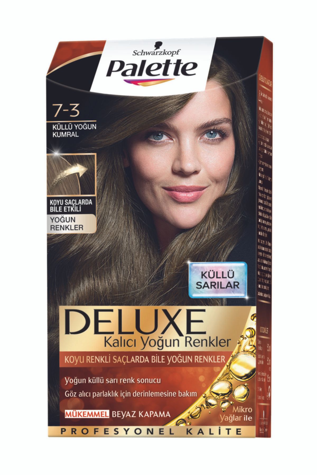 Palette Deluxe Yoğun Renkler 7-3 Küllü Yoğun Kumral Saç Boyası