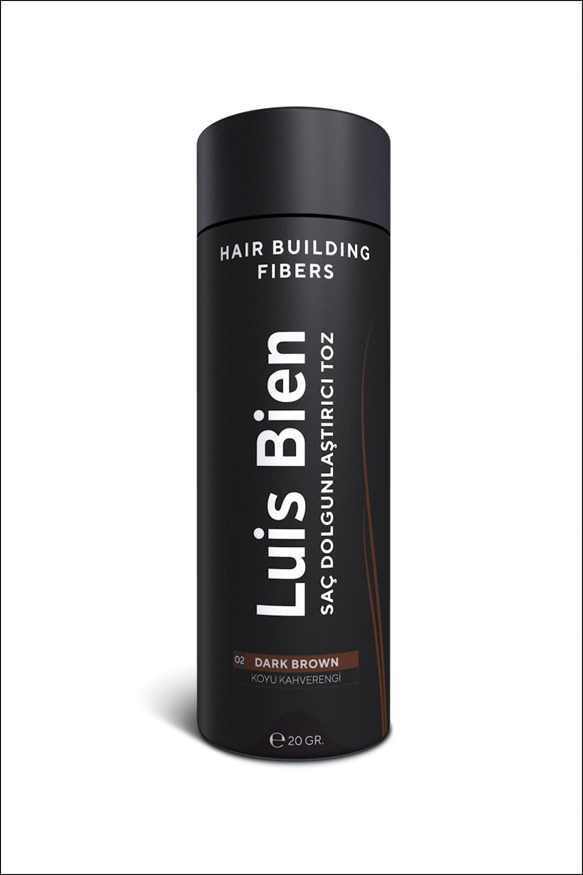 Luis Bien Saç Dolgunlaştırıcı Toz Fiber- Koyu Kahverengi