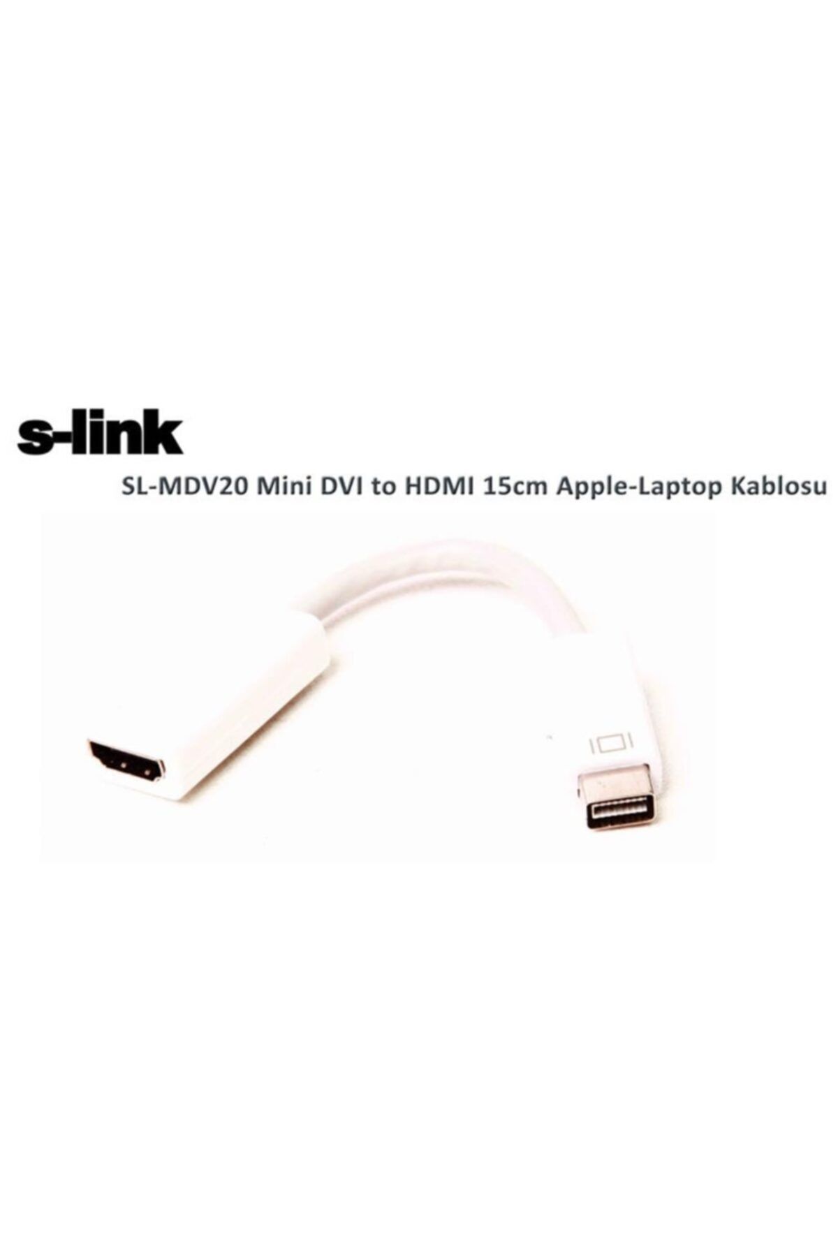 S-Link Mini Dvı To Hdmı 15cm Apple Laptop Kablosu Sl-mdv20