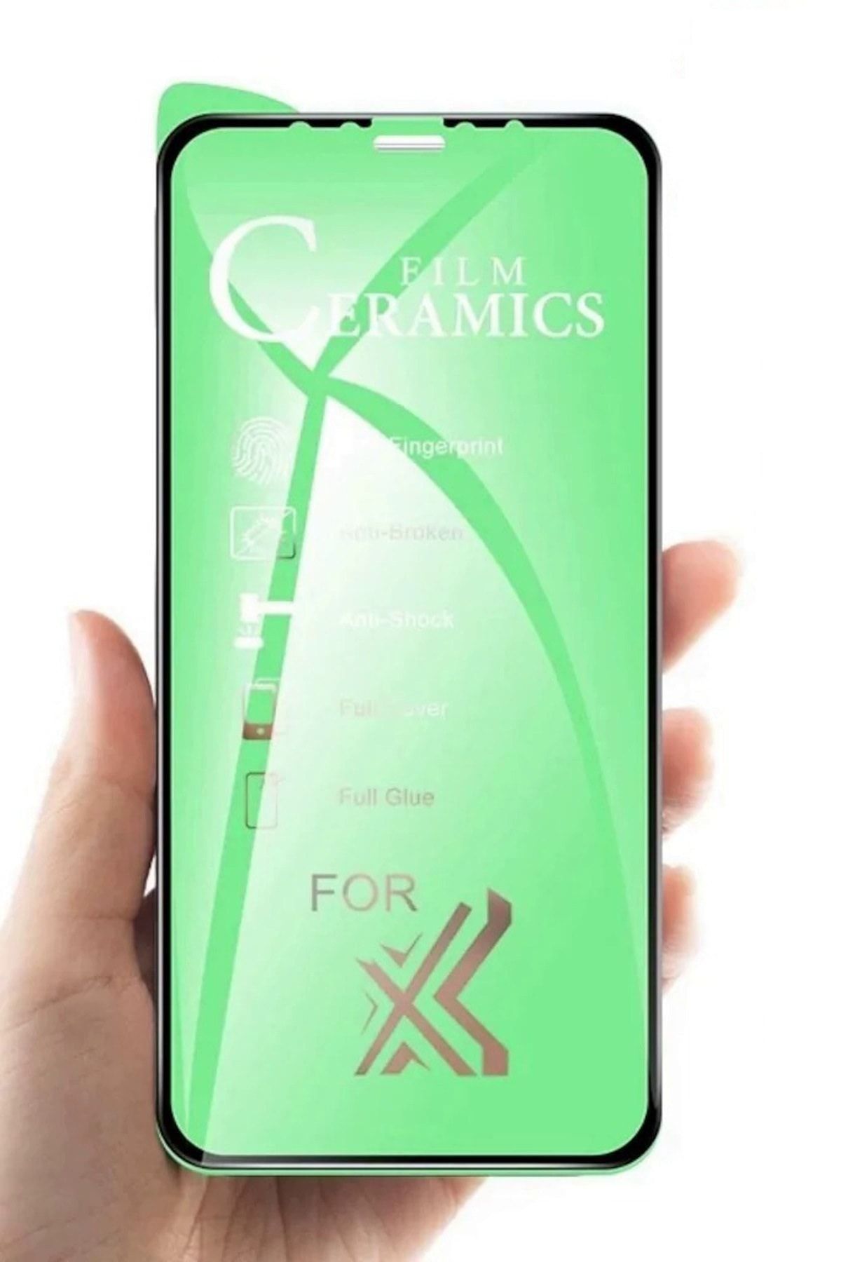Telefon Aksesuarları Iphone X / Xs Nano Film Koruyucu Flexible Cam 9d Kırılmaz Fiber ( Siyah )