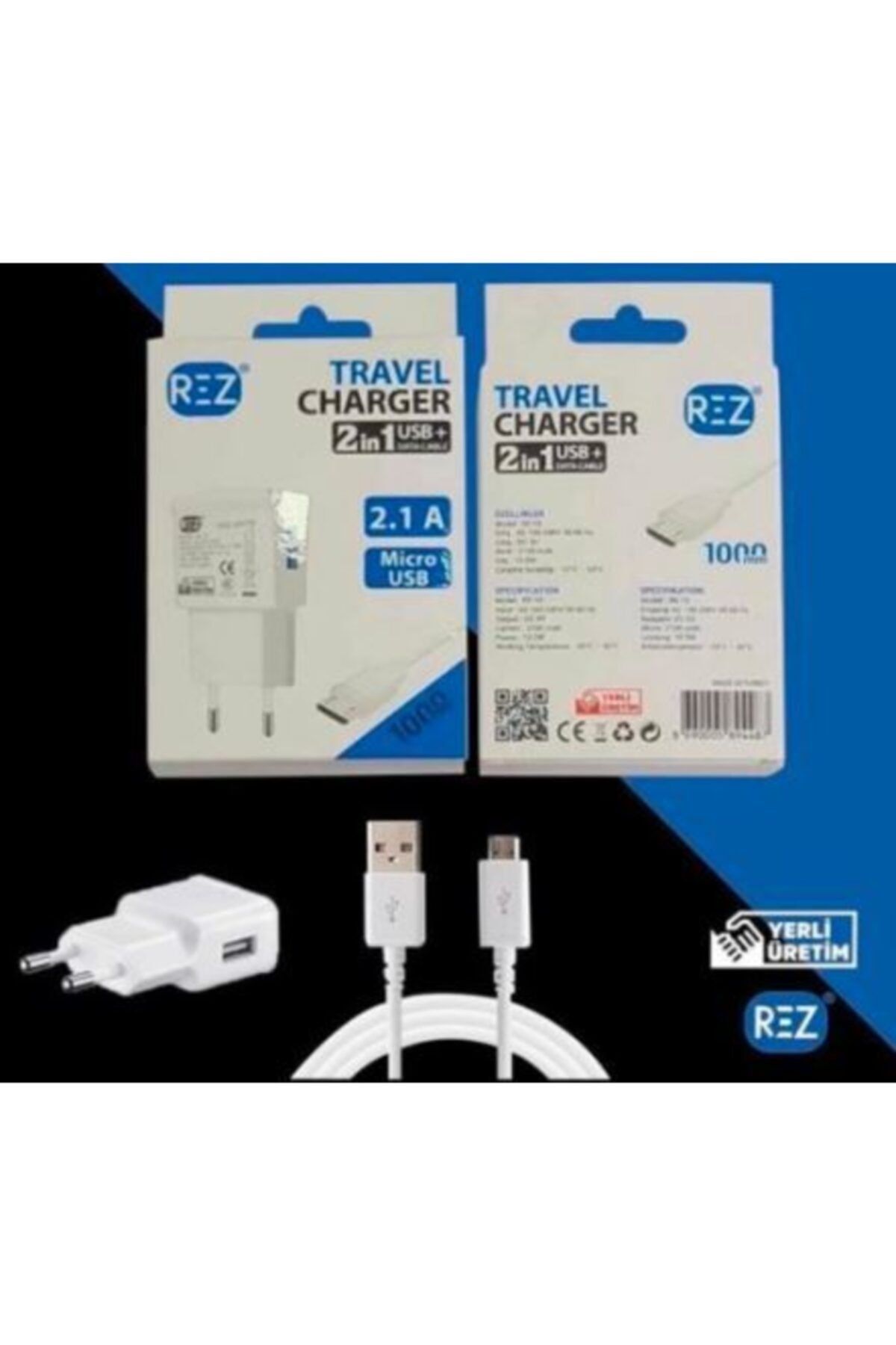 rez Travel Charger 2.1 Usb Cable