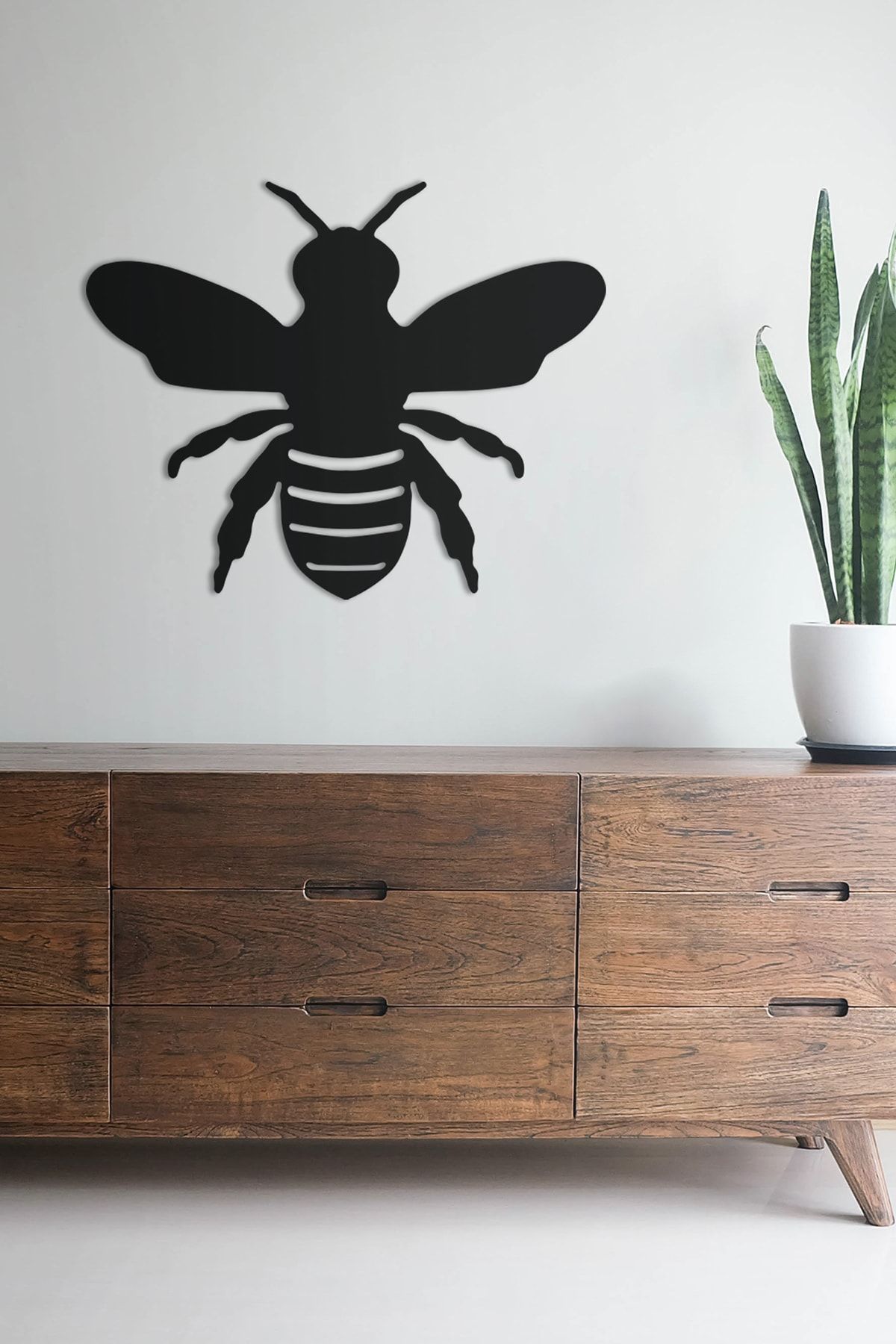 Northshire Bee - Arı - Dekoratif Metal Dekor Duvar Tablo - Duvar Süsü