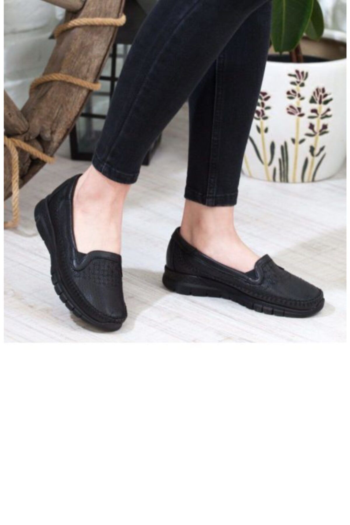Forelli Eterna-g Comfort Kadın Deri Ayakkabı Siyah