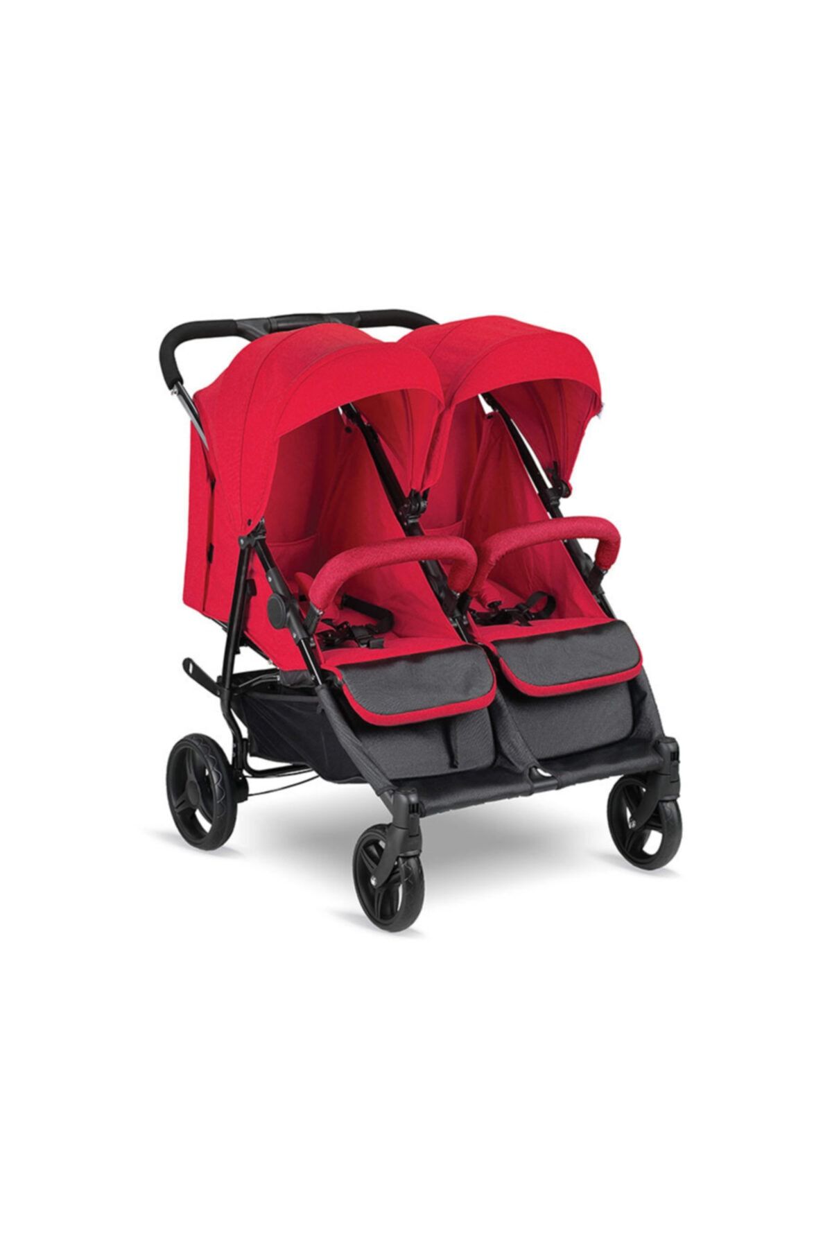 Babyhope Bh3077 City Twin Ikiz Bebek Arabası Kırmızı