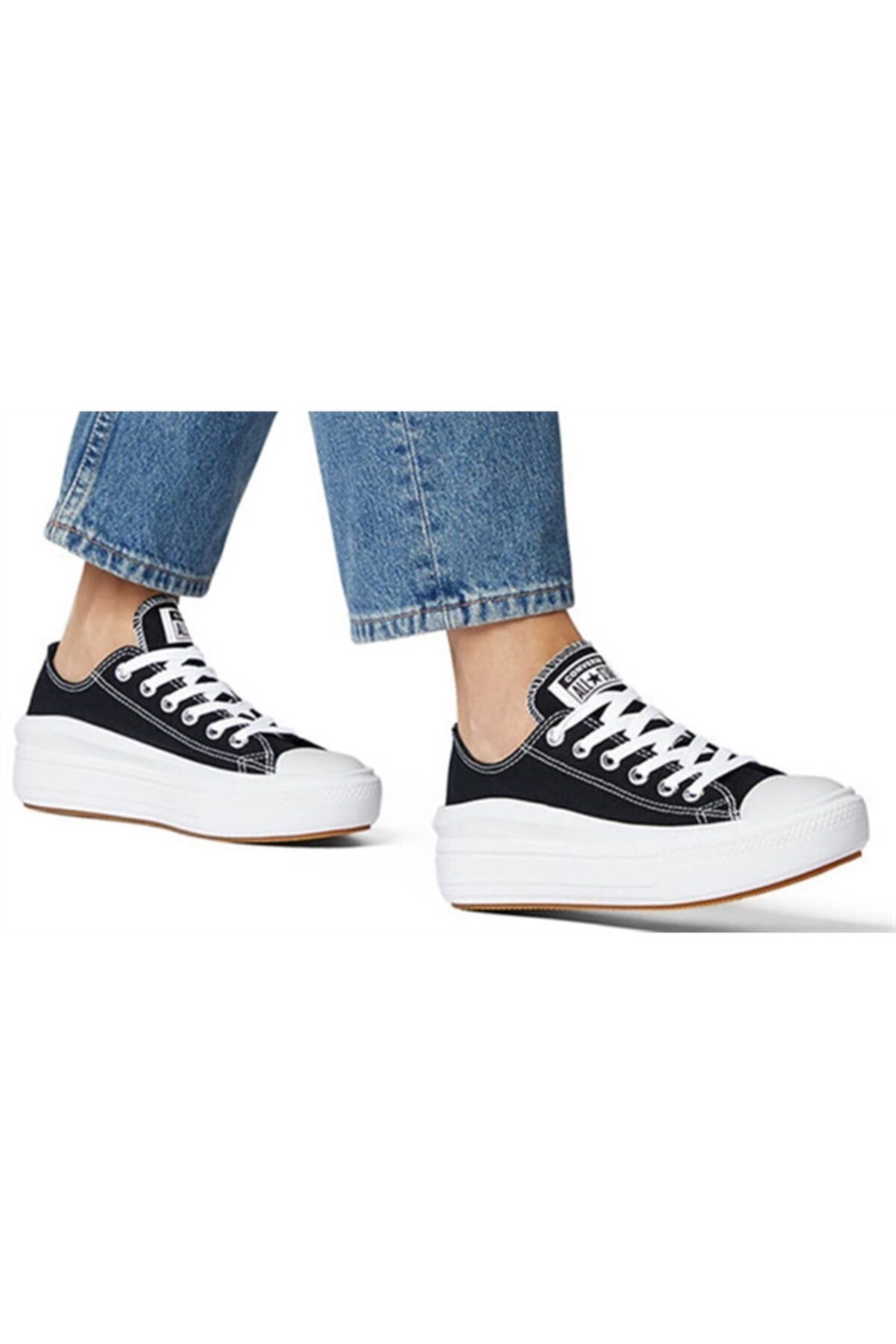 Converse Kadın Siyah Yüksek Taban Sneaker Ayakkabı 570256c V3