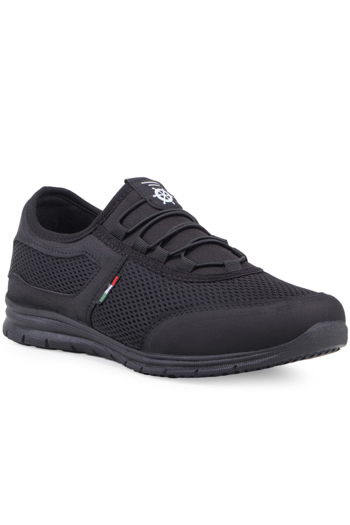 Vojo 4359 Bağcıksız Anorak Siyah Erkek Spor Ayakkabı Yürüyüş Ayakkabısı Comfort Rahat Taban