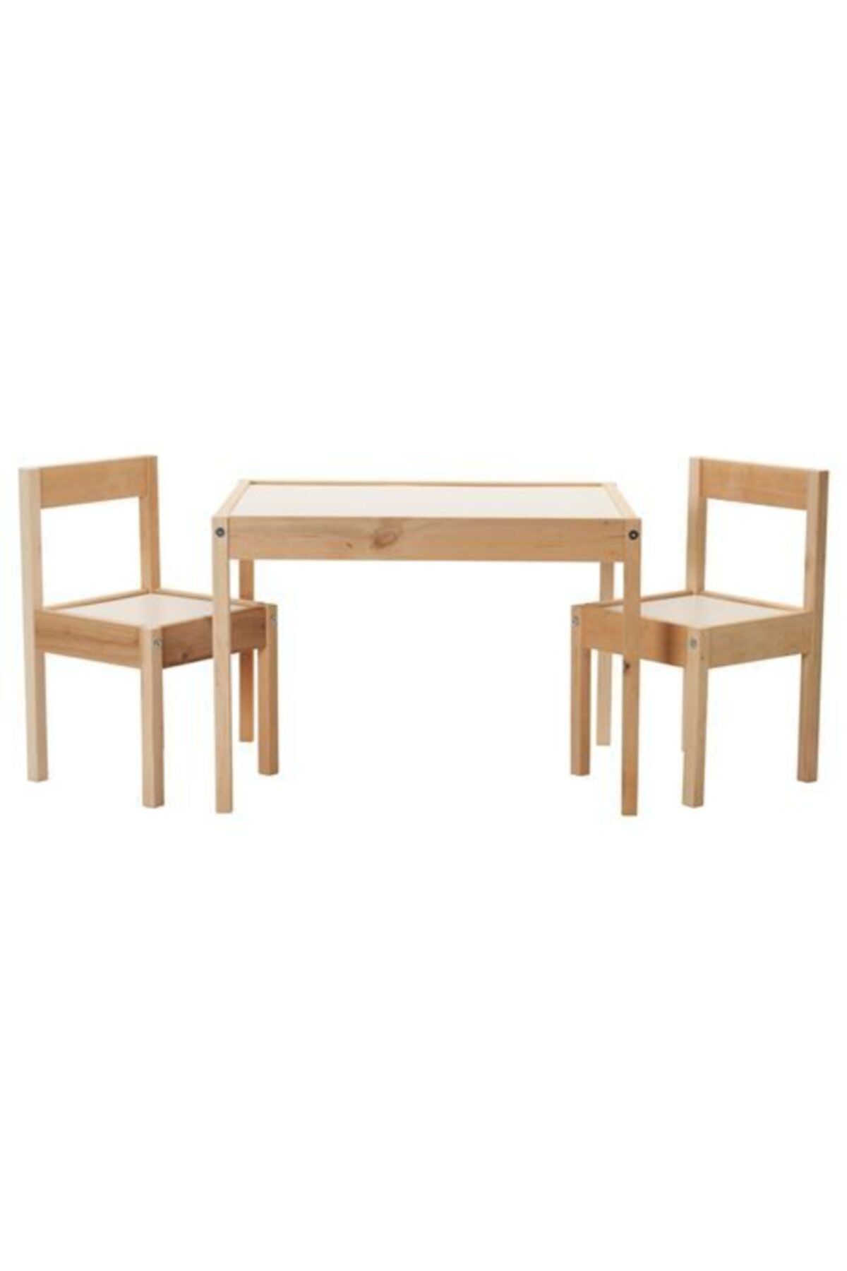 IKEA Çocuk Oyun Masası Meridyendukkan 2 Sandalye Set Çam
