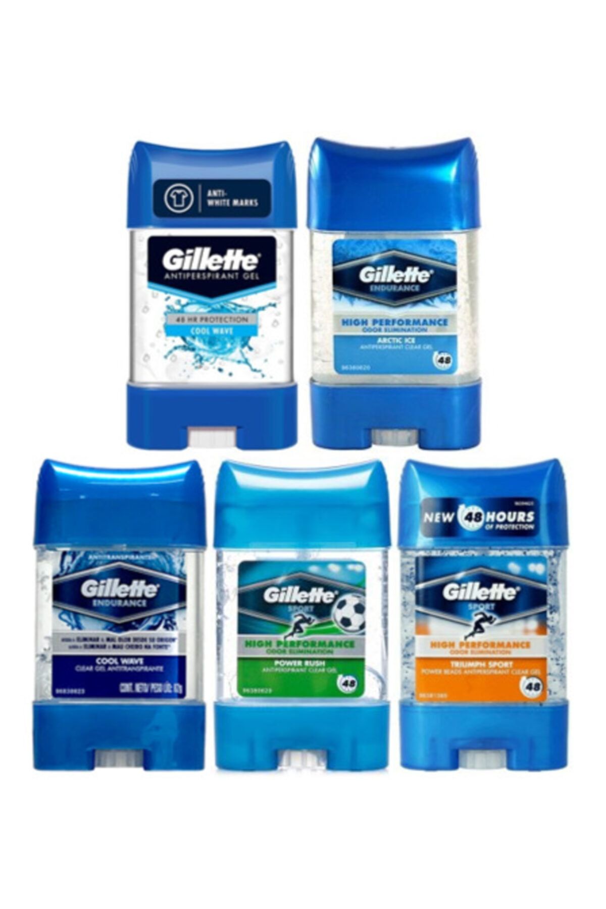 Gillette Antiperspirant Koltuk Altı Jel 70 Gr X 5 - Cool Wave+sport+power+article+cool Anti White