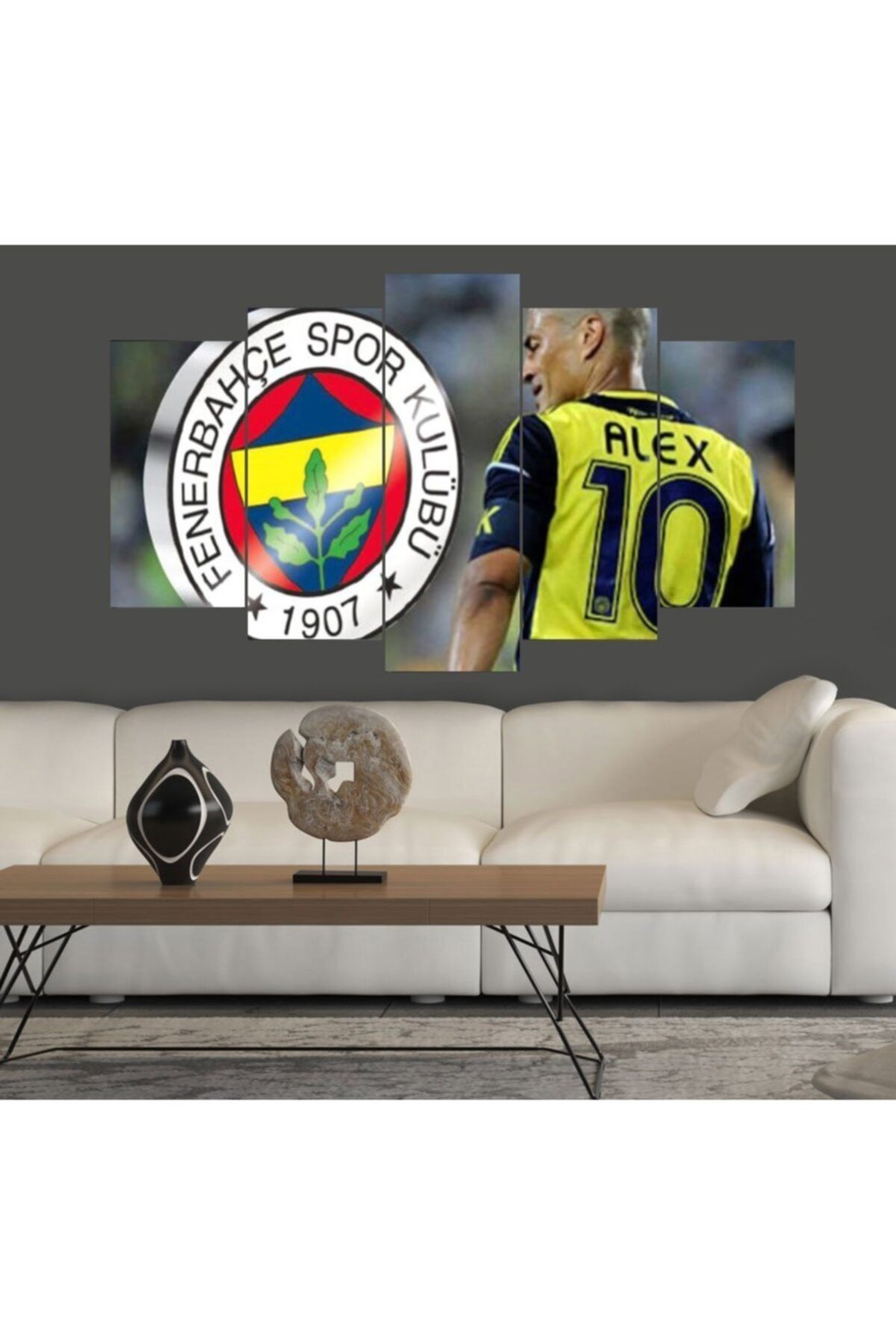 BİRYILDIZ DİZAYN Fenerbahçe ve Alex De Souze Görselli Mdf Tablo