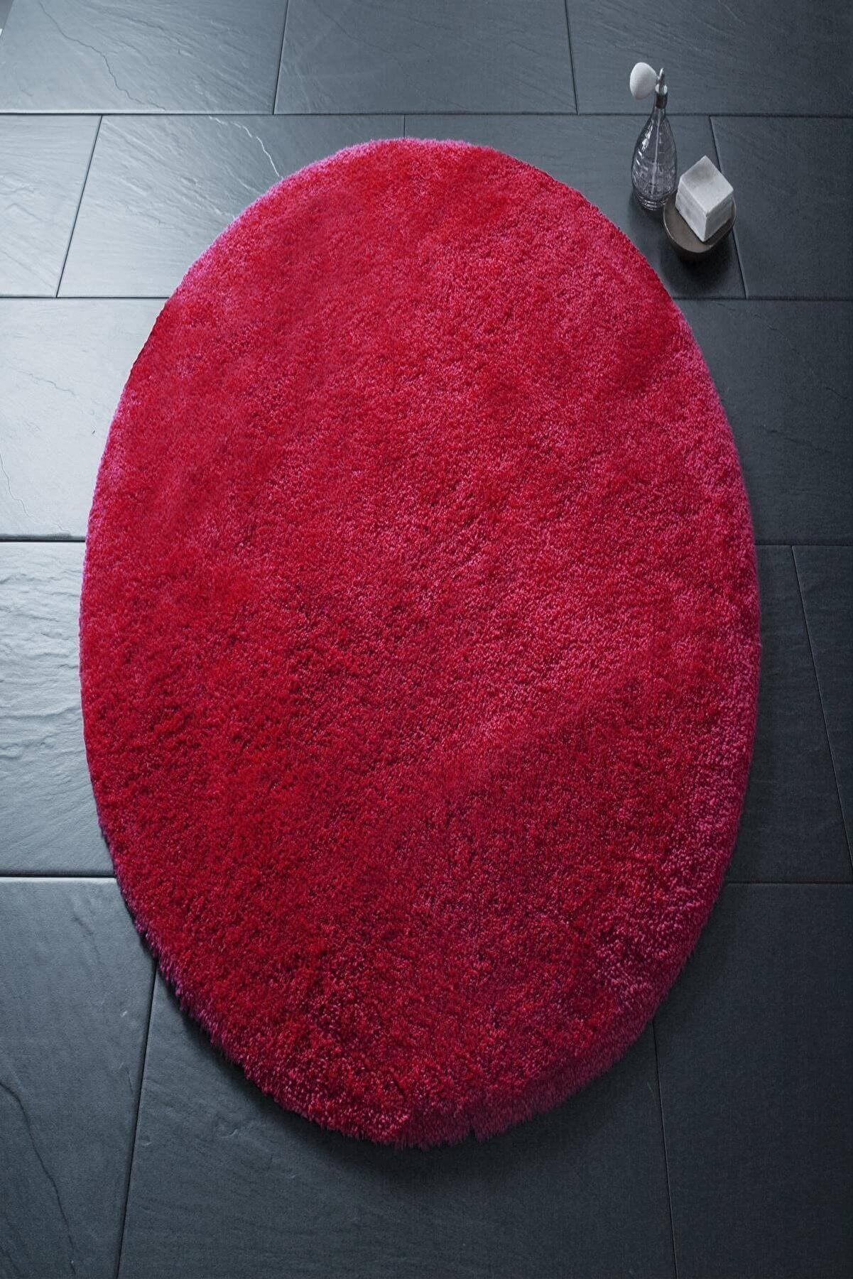 Confetti Miami Ø 150 Kırmızı Yuvarlak Banyo Halısı
