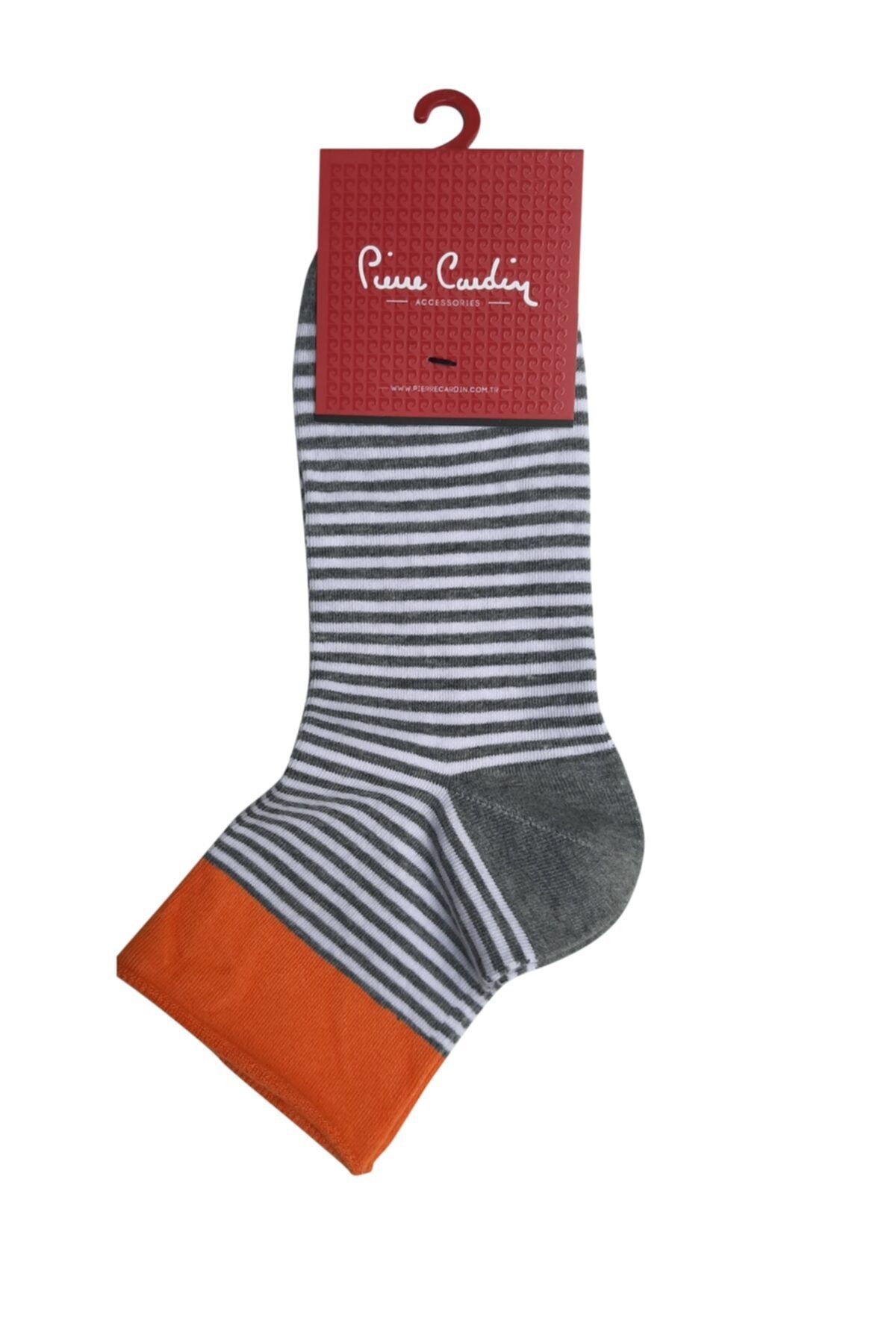 Pierre Cardin Renk Lastikli Kısa Konç Pamuk Çorap