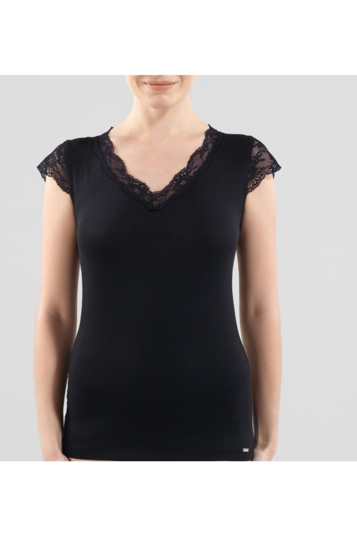 Blackspade Kadın T-shirt 1348 - Siyah