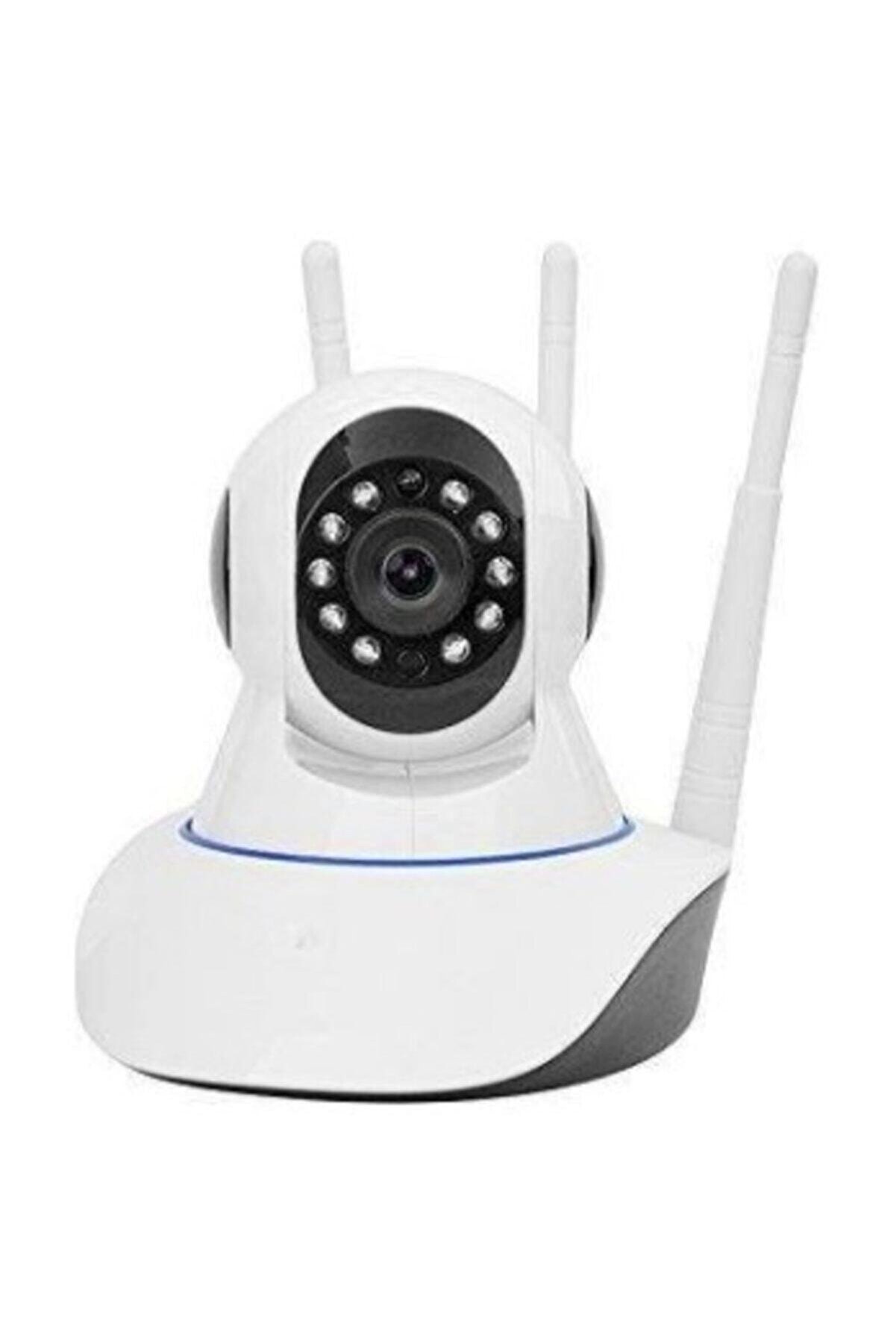 DEXTEL Hd 360 Derece Wifi Ip Kamera Gece Görüş 3 Antenli Güvenlik Ve Bebek Izleme Kamerası