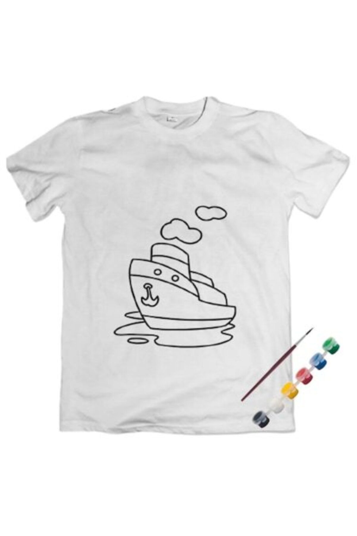 Joy and Toys Gemi Desenli T-shirt Boyama Seti 6-7 Yaş Çocuk Eğitici Aktivite