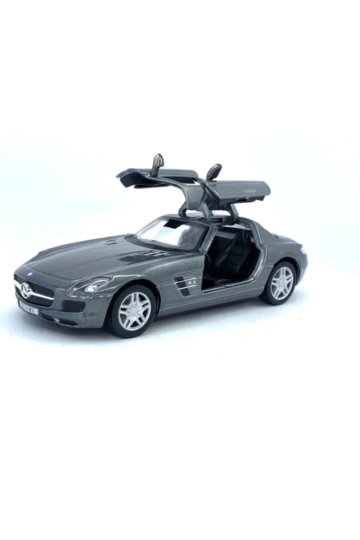 Kinsmart Mercedes - Benz Sls Amg - Çek Bırak 5inch. Lisanslı Model Araba, Oyuncak Araba 1:36