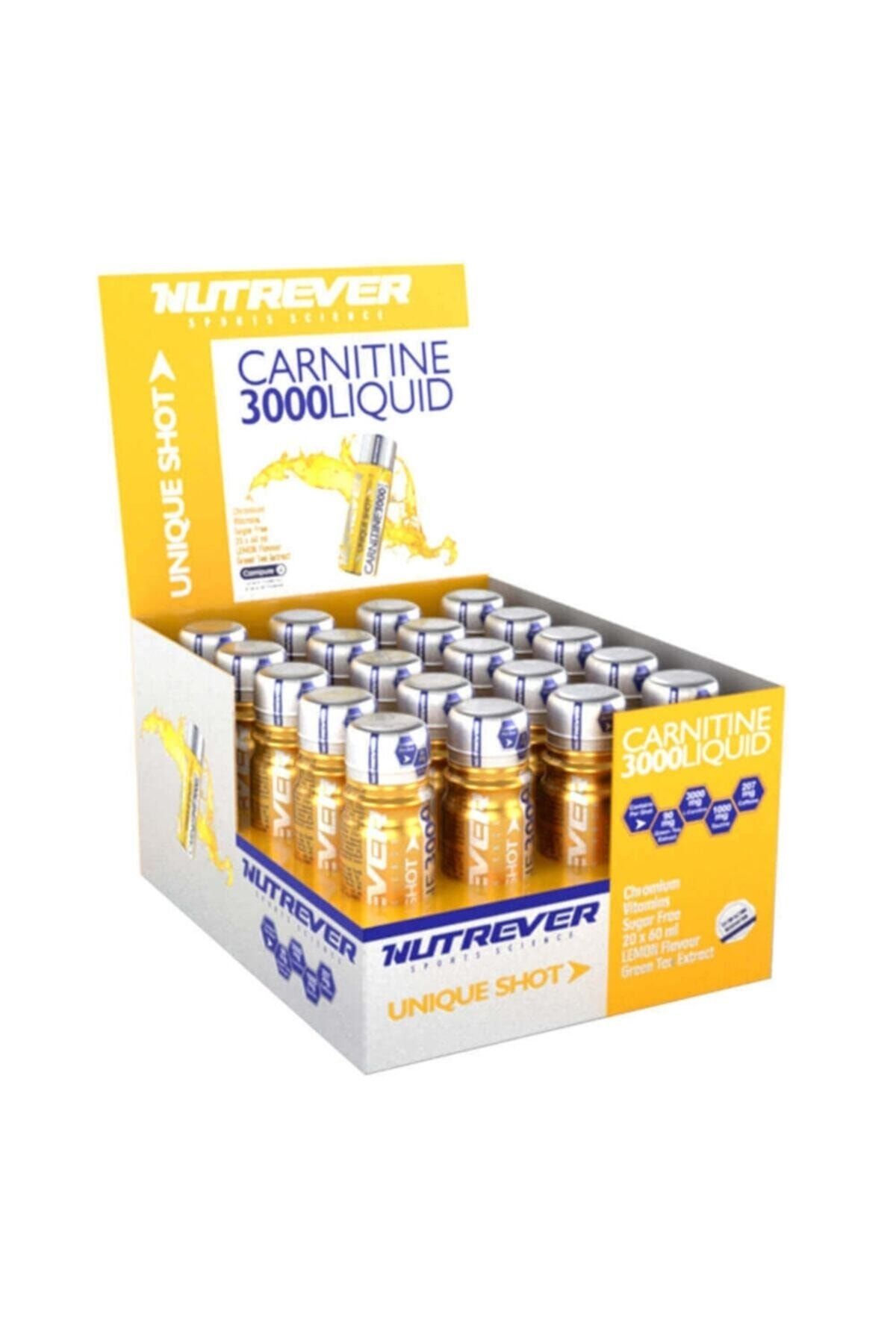 Nutrever L-carnitine 3000 Mg Liquid 20 Ampul Limon Aroma