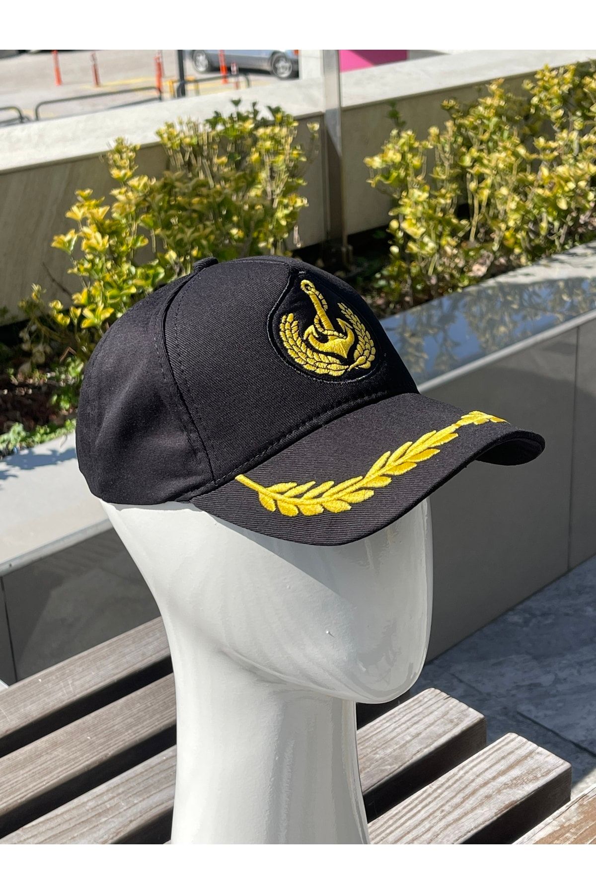 CANSULUGBUTİK Denizci Kaptan Nakış Şapka