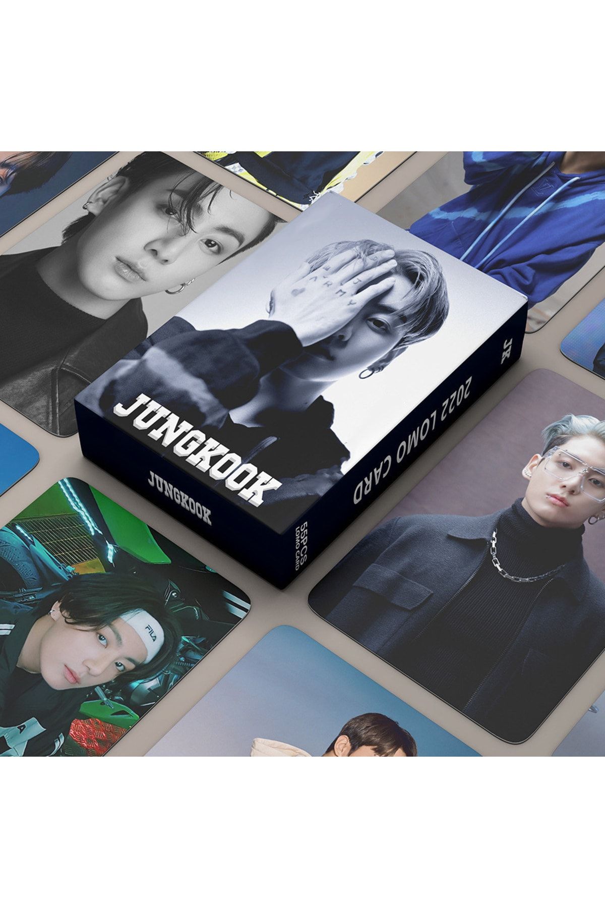 Kpop Dünyasi Bts '' Jungkook '' Çift Yön Baskılı Lomo Card Seti