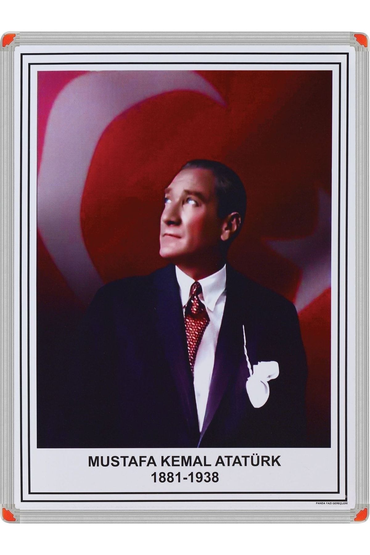 Panda 35x50 Cm Atatürk Portresi Alüminyum Çerçeve Tablo Pano