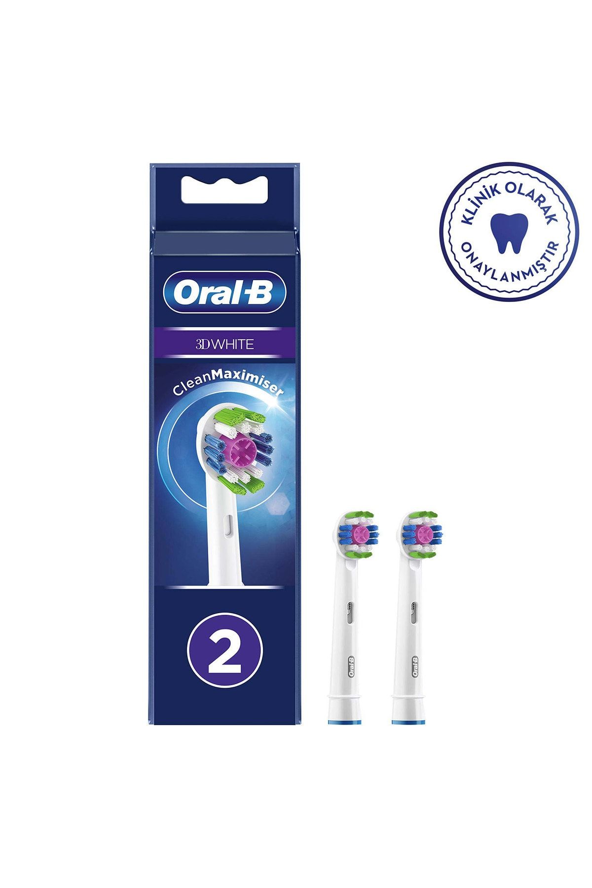 Oral-B Diş Fırçası Yedek Başlığı Clean Maximiser 3d White 2 Li