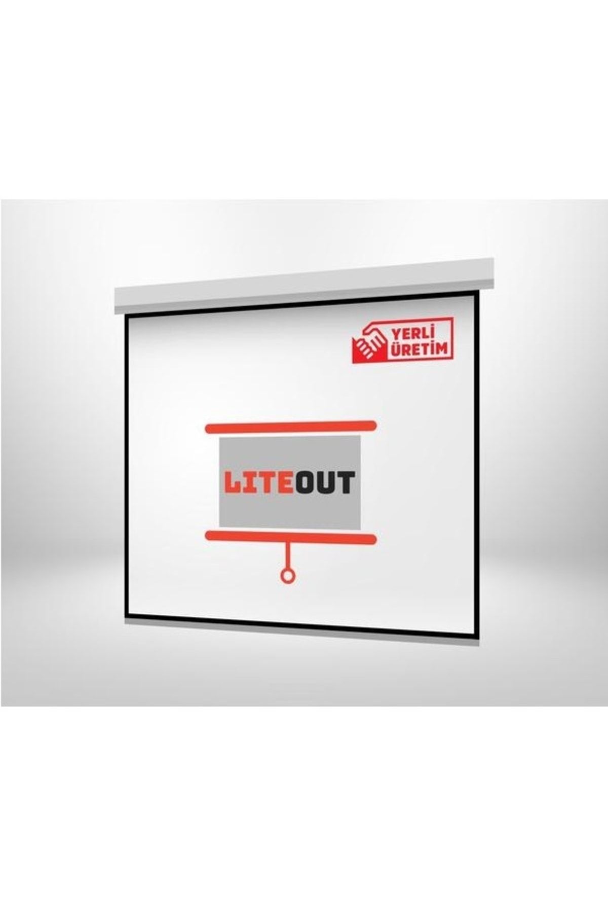 LiteOut 200x200cm Motorlu Kumandalı Projeksiyon Perdesi