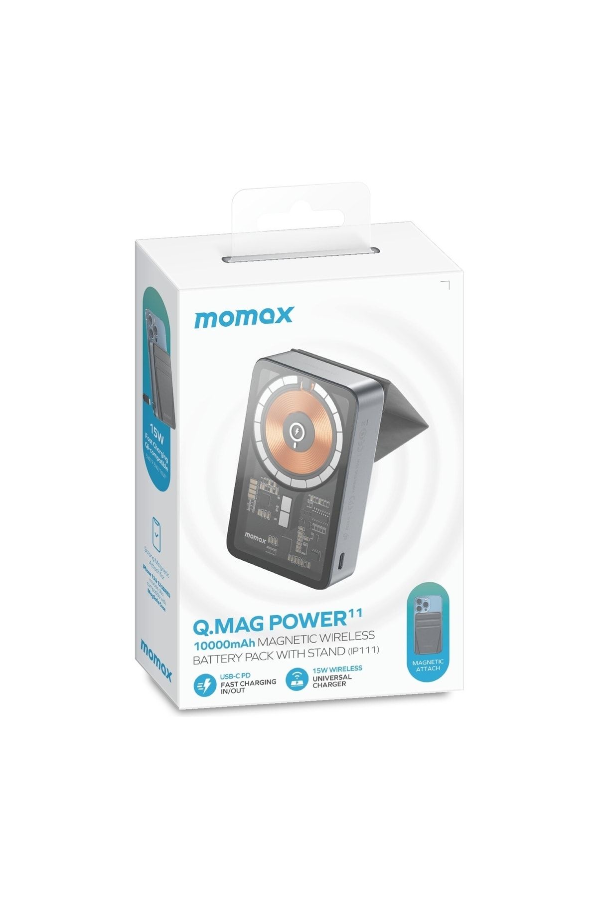 Momax 10.000 Mah Magsafe Standlı Powerbank ( Türkiye Garantili)