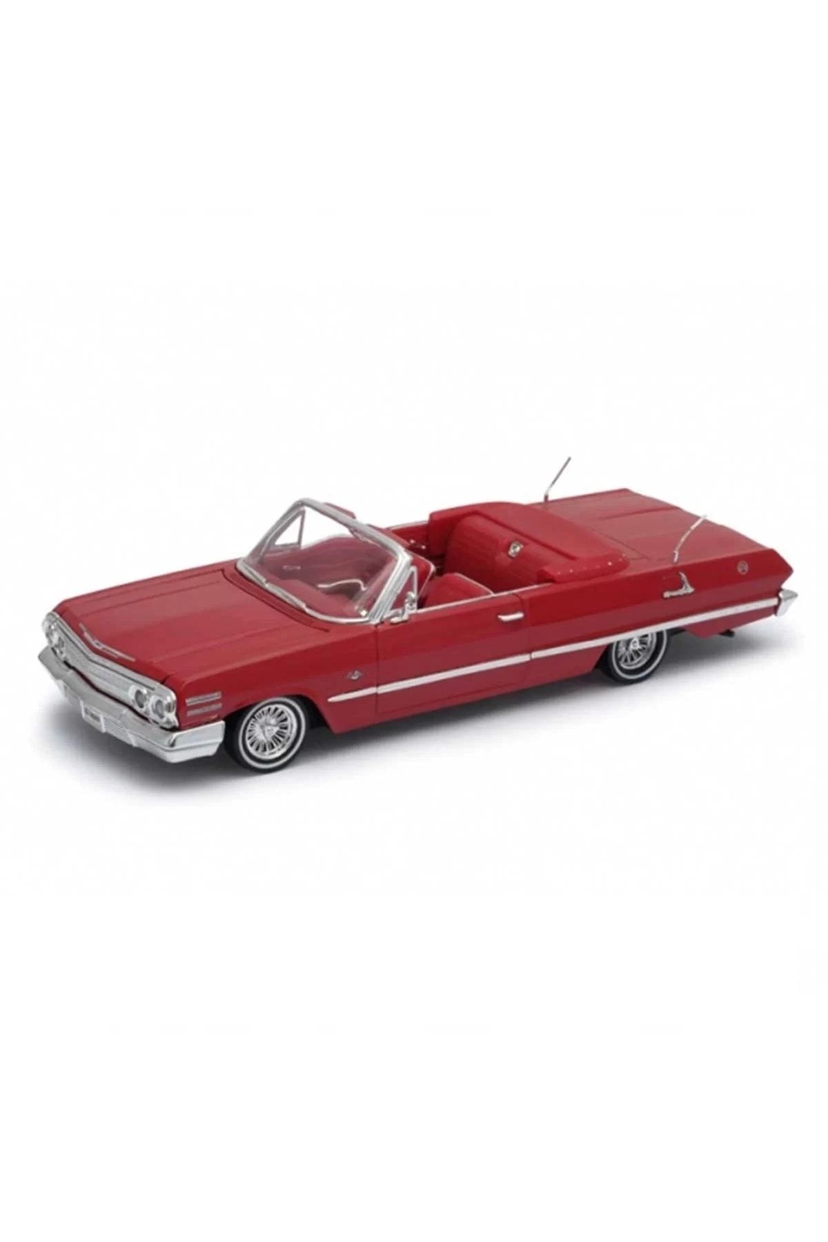 WELLY Chevrolet Impala 1963 1/24 Ölçek Kırmızı