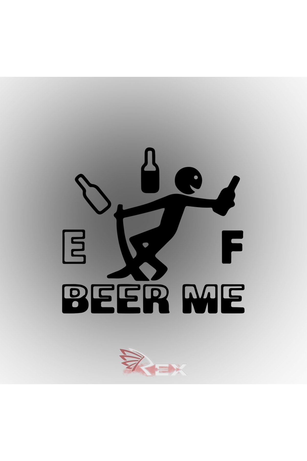 Rex Aksesuar Beer Me Oto Sticker Araba Cam Sticker Depo Sticker 12 X 12 Cm