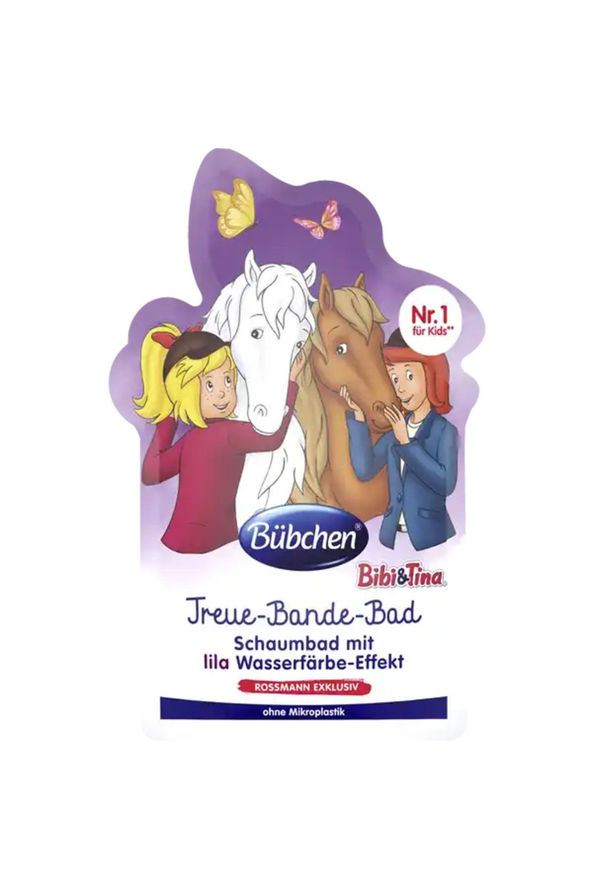 Bübchen Alman Kalitesi-çocuklar Için Mor Renkli Banyo Köpüğü 40 Ml- Bibi&tina