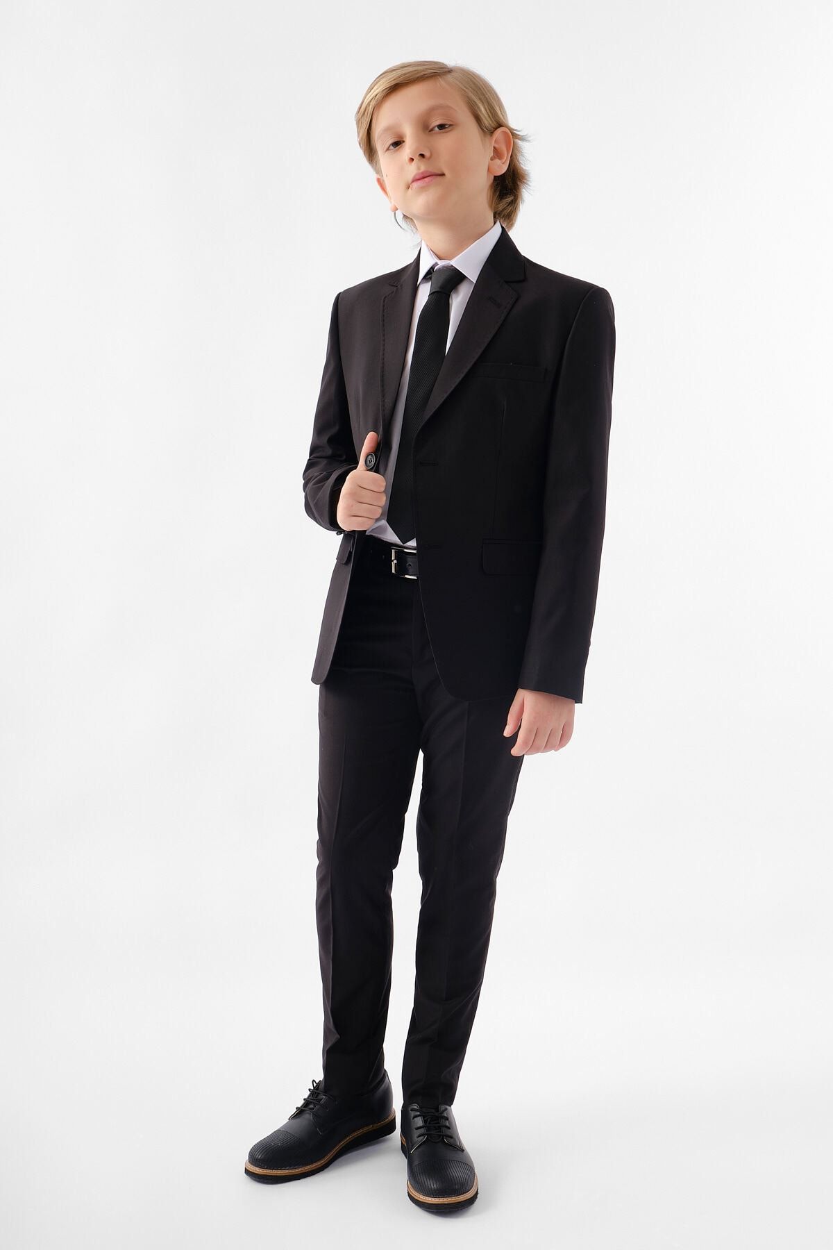 Doctor junior Erkek Çocuk Ceket Pantolon Siyah Takım Elbise