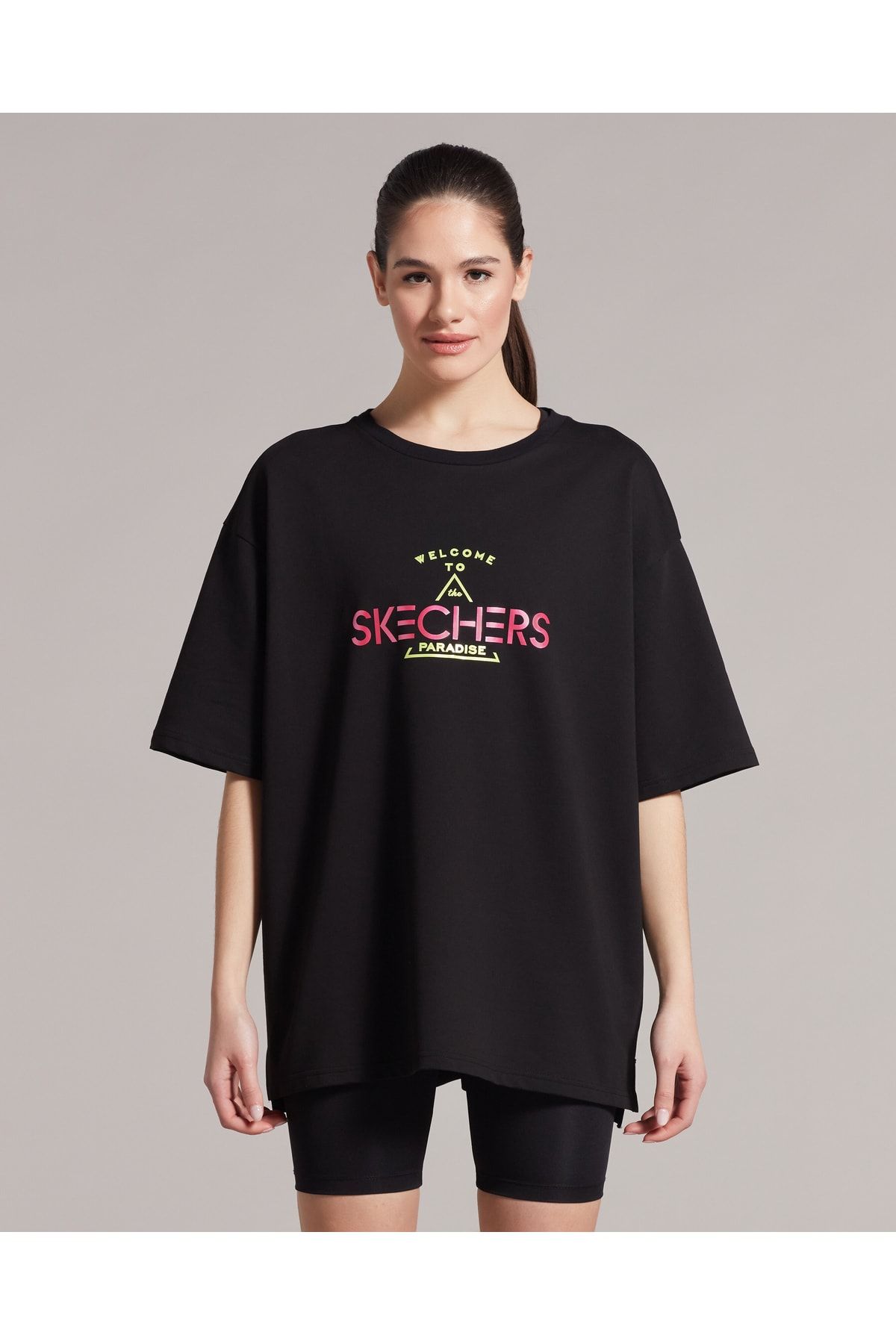 Skechers Kadın Siyah Tshirt