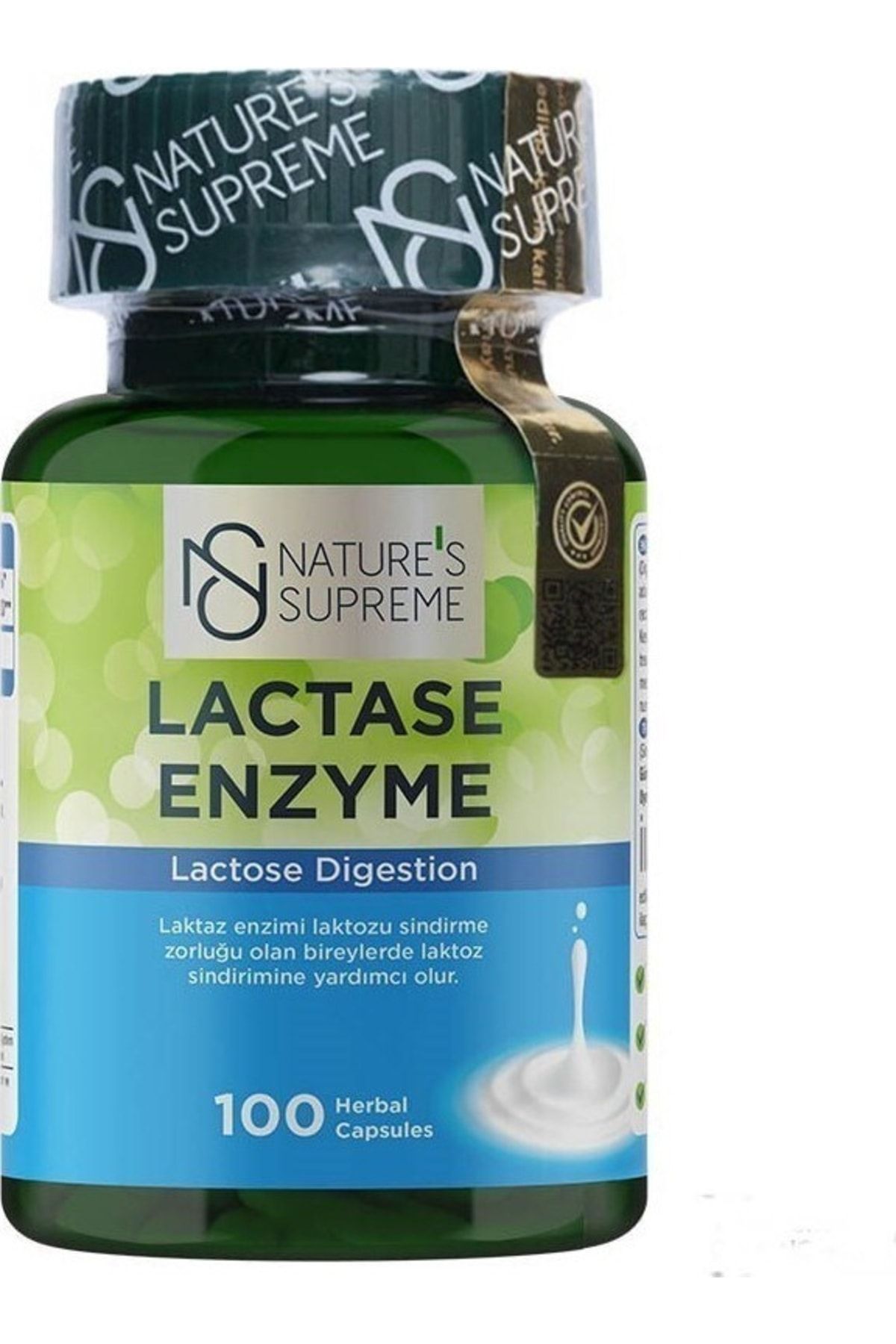 Natures Supreme Lactase Enyzme 100 Kapsül