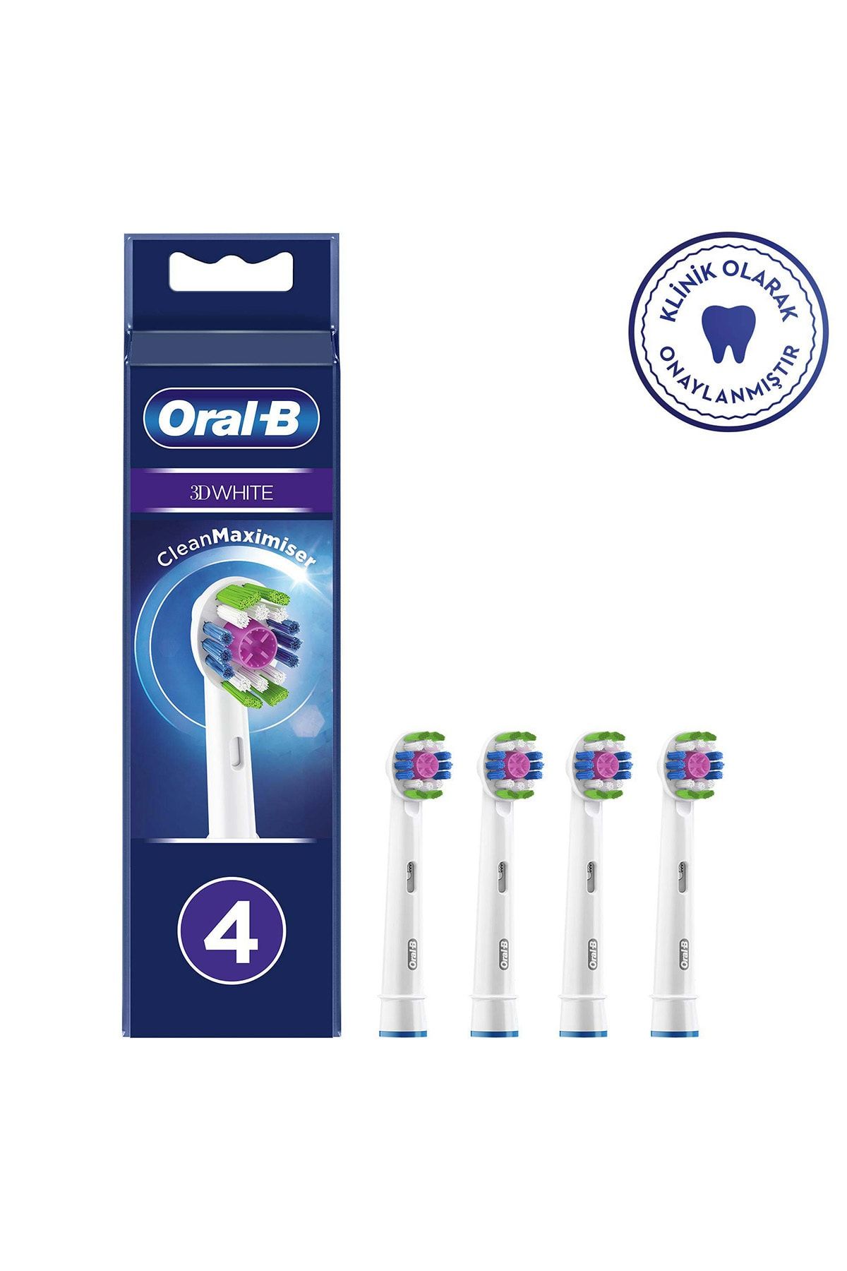 Oral-B Diş Fırçası Yedek Başlığı Clean Maximiser 3d White 4 Lü