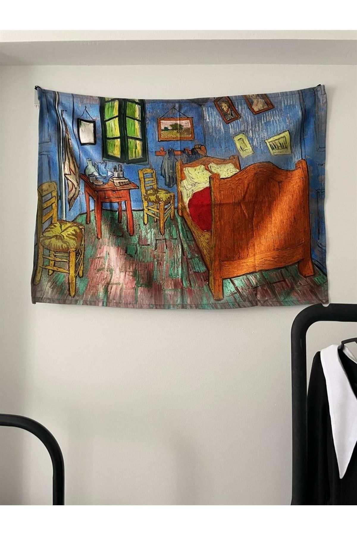 Planet Butik The Bedroom - Vincent Van Gogh Duvar Örtüsü - Wall Tapestry I 70 X 100 Cm