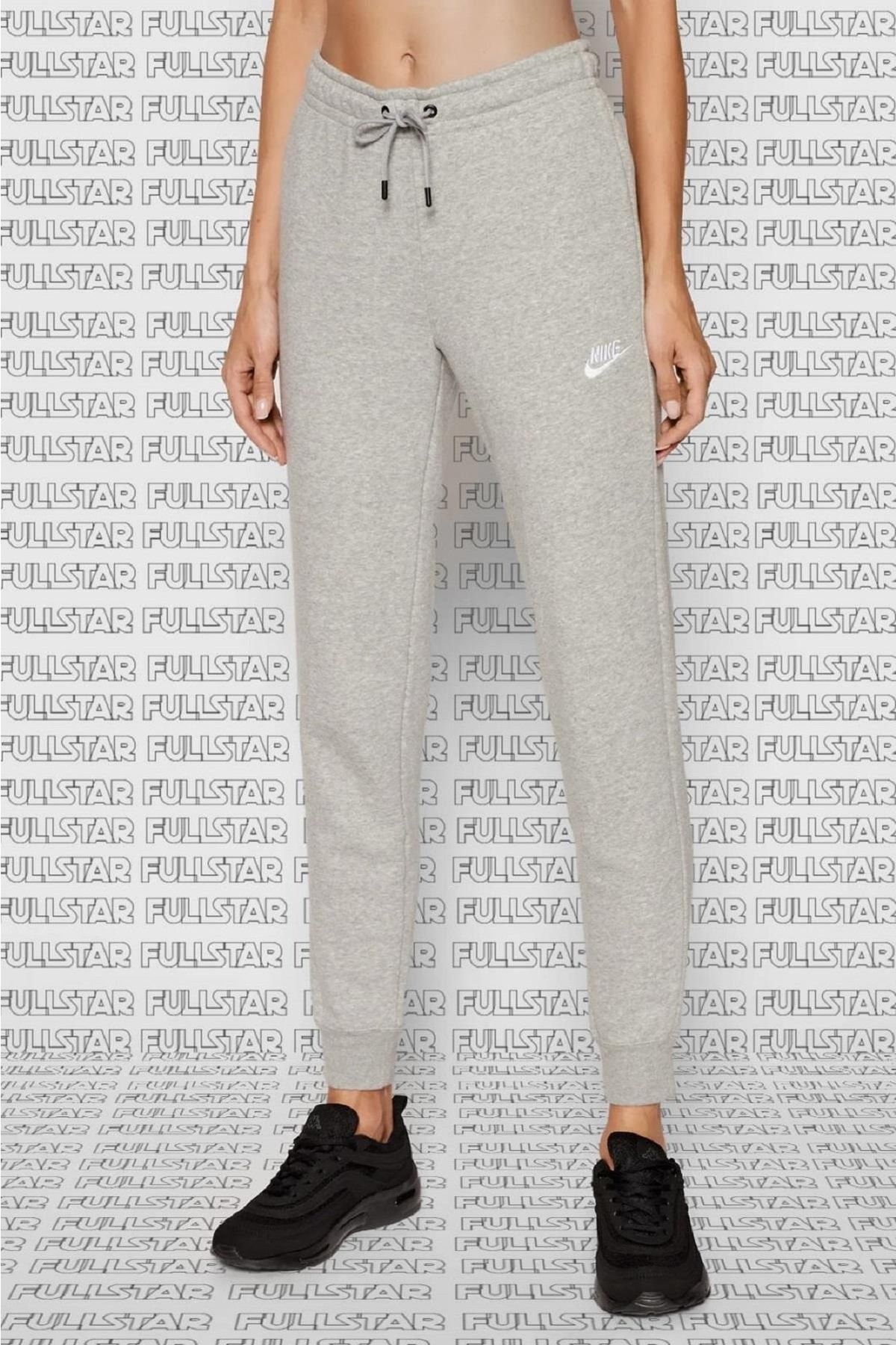 Nike Sportswear Essential Fleece Tight Pants Cepsiz Eşofman Altı Tayt Gri