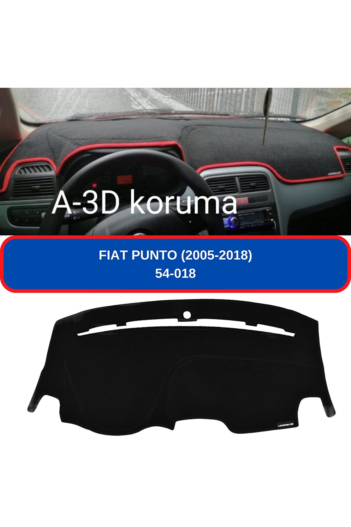 Barteg Fiat Punto 2005-2018 Torpido Koruyucu Torpido Halısı Kılıf Havlu Örtü