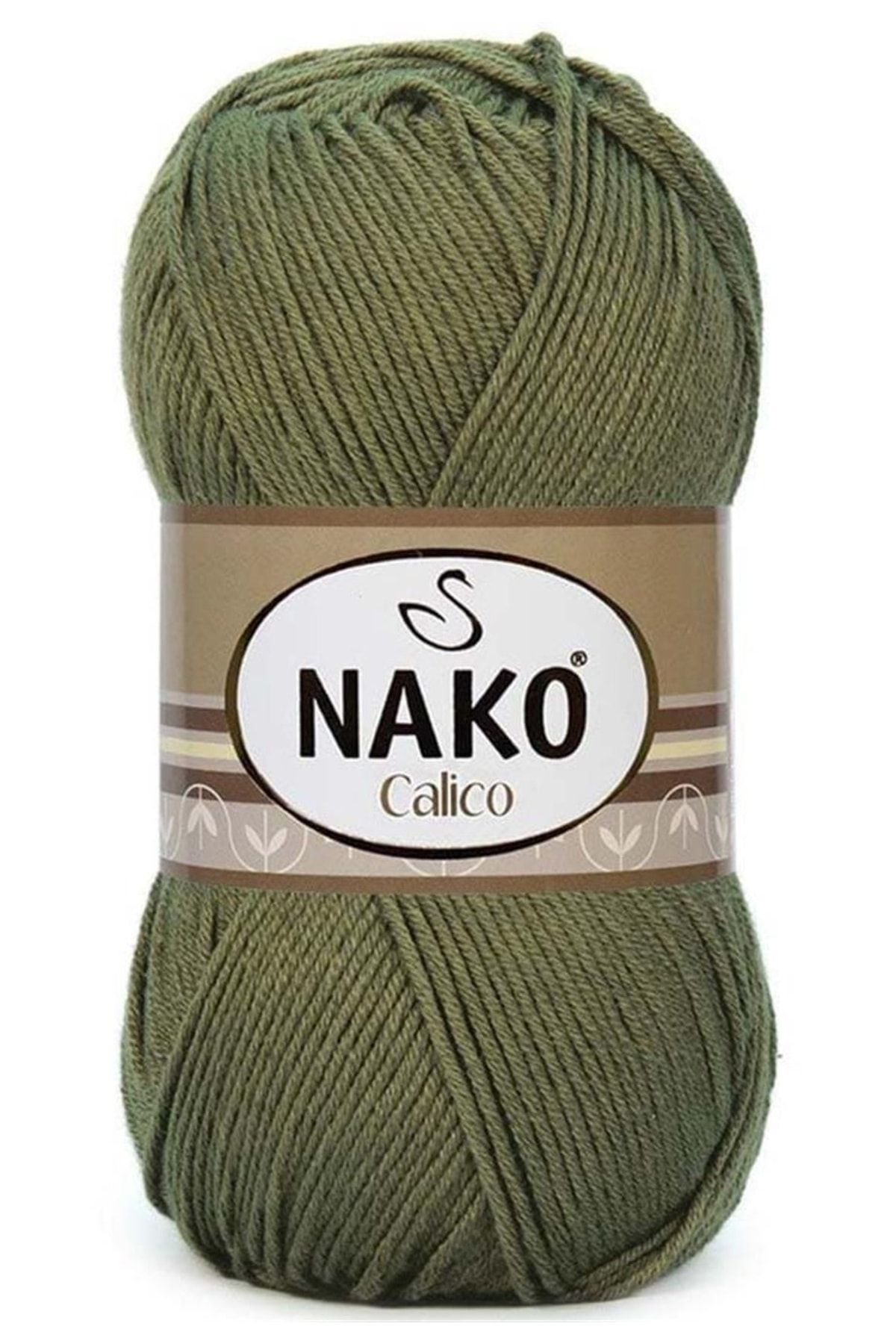 Nako Calico 6688 Haki El Örgü Ipi