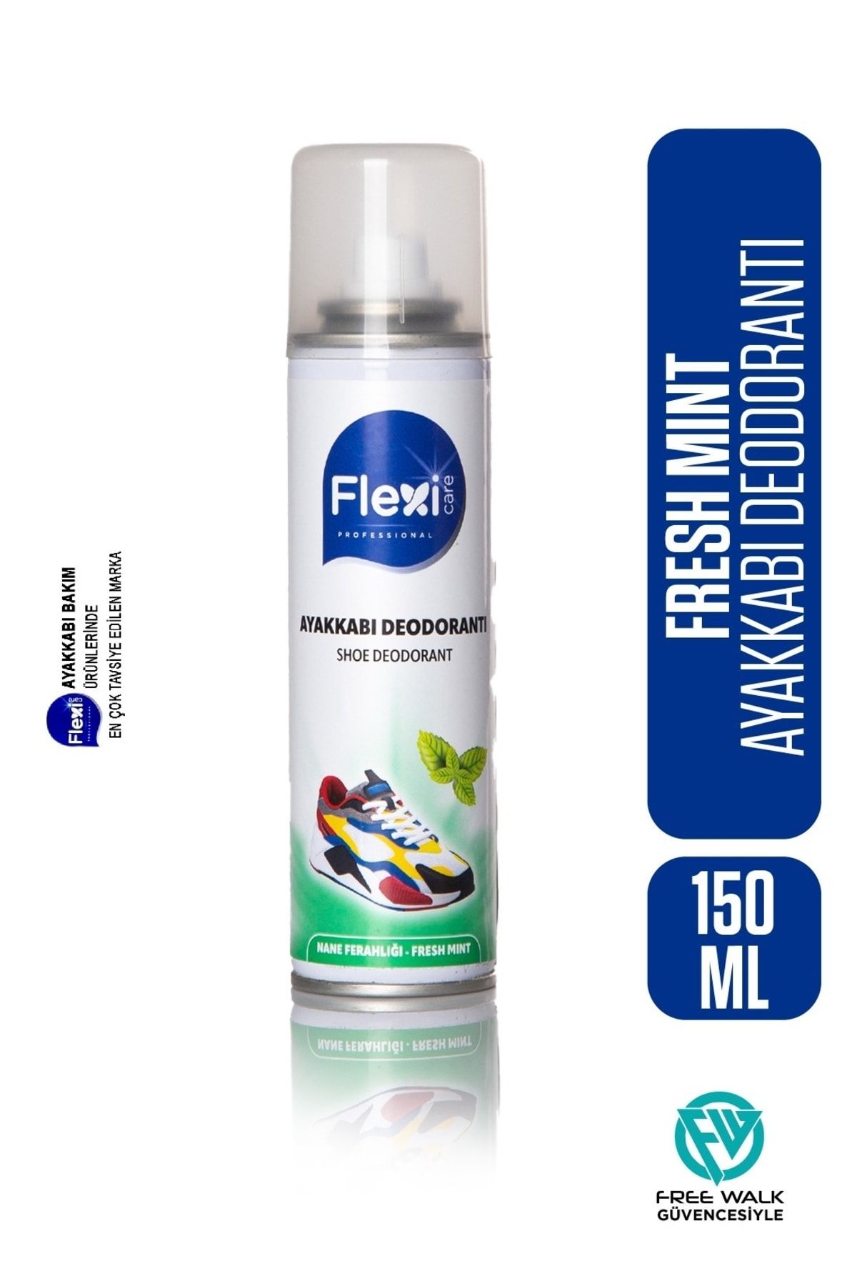 FLEXİCARE Fresh Mint Ayakkabı Deodorantı Ayak Koku Giderici Önleyici Sprey 150 Ml Flxs-6540