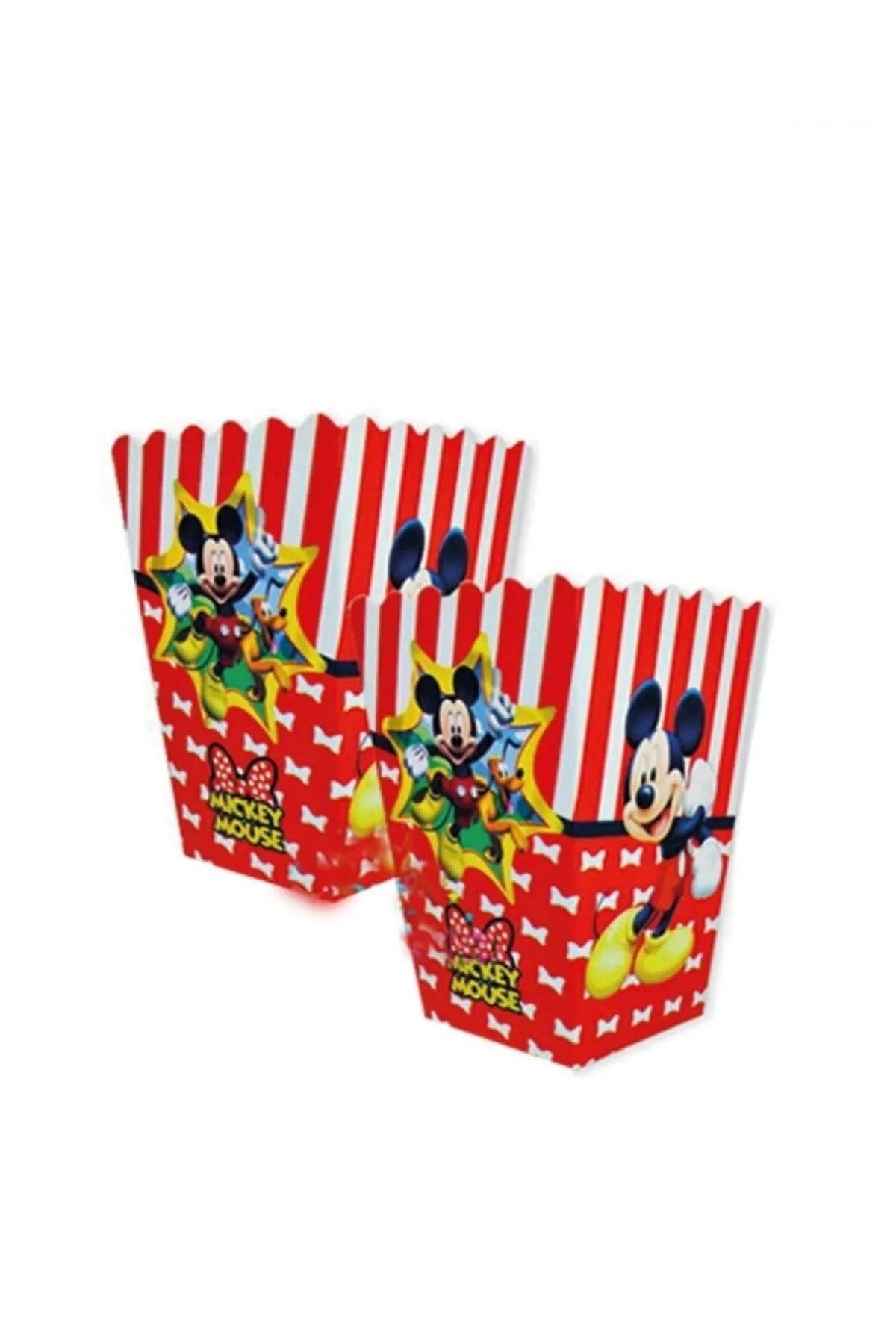 LASAGNA STORE Mickey Mouse Temalı Baskılı 8 Adet Karton Mısır Kutusu