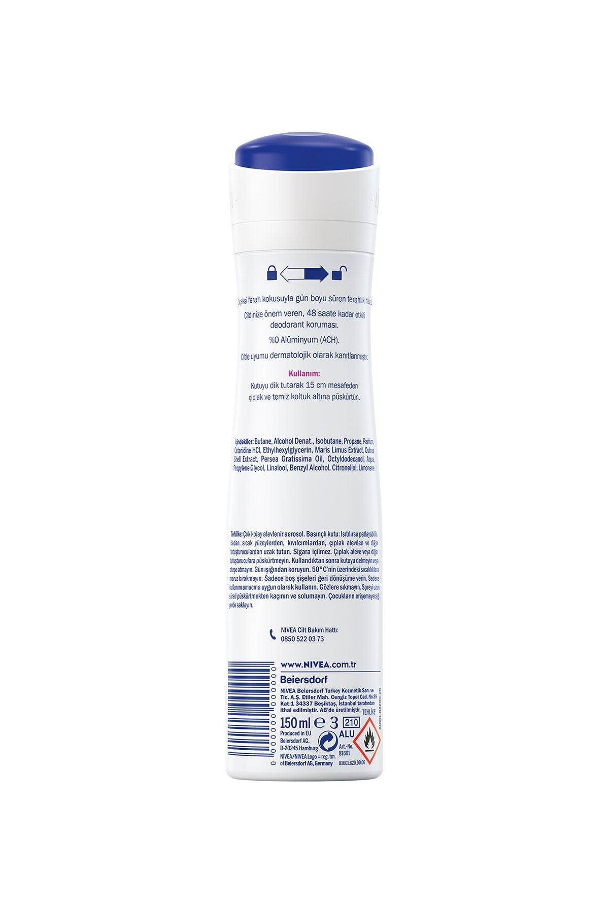 Kadın Sprey Deodorant Fresh Flower,48 Saat Deodorant Koruması,150ml,Taze Çiçek Kokusu_2