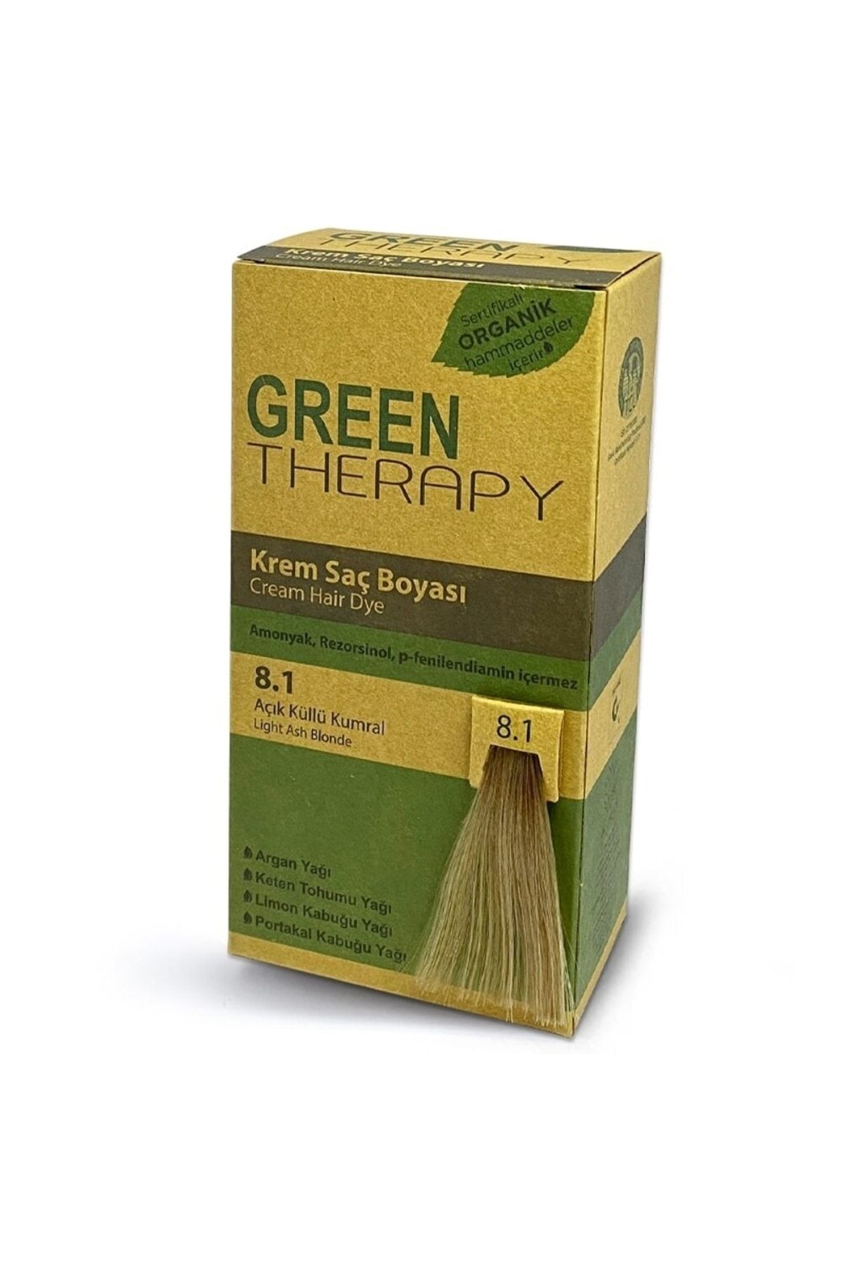 Green Therapy Krem Saç Boyası 7,1 Küllü Kumral
