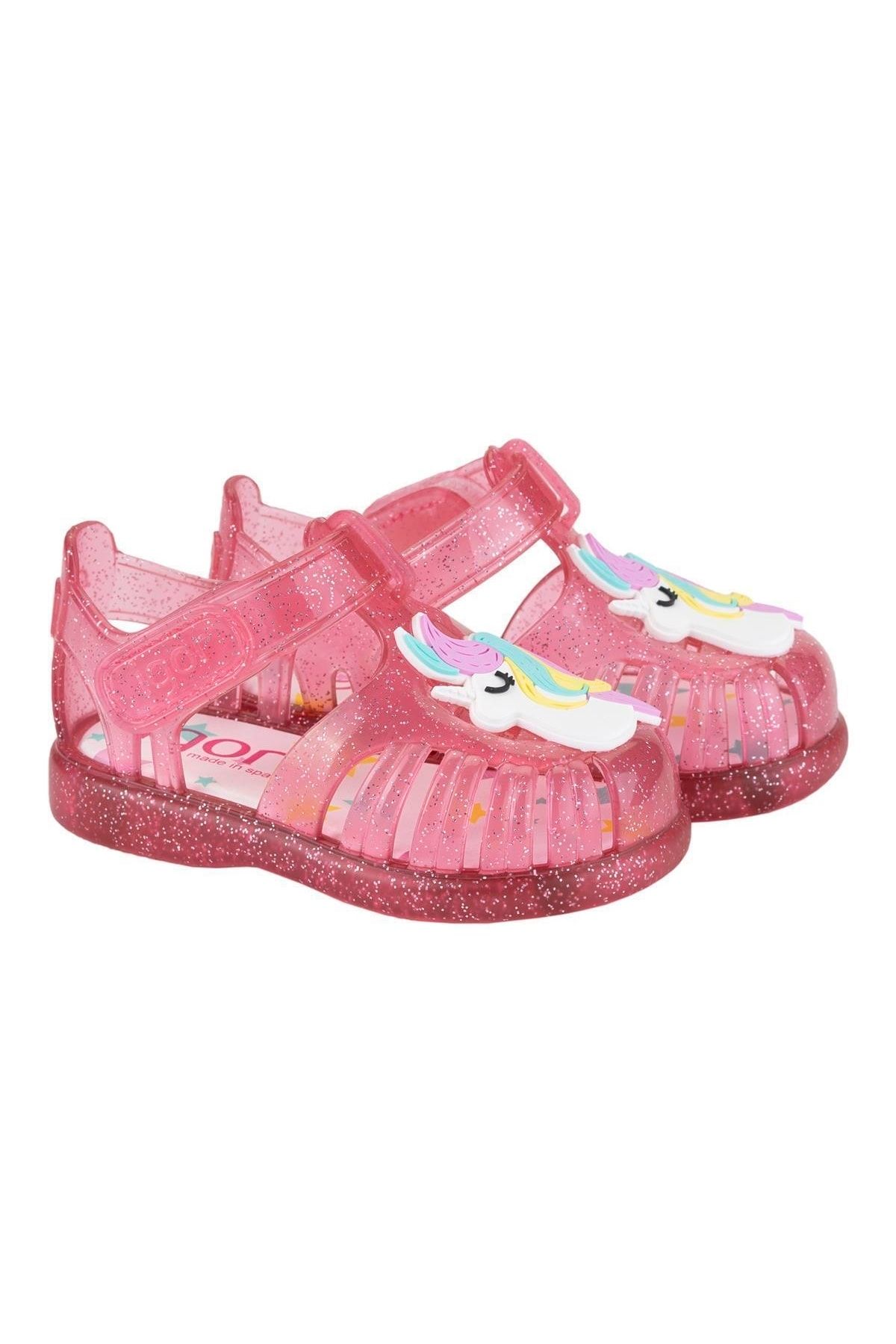 IGOR Tobby Gloss Unicornio Kız Bebek Çocuk Sandalet Fuşya