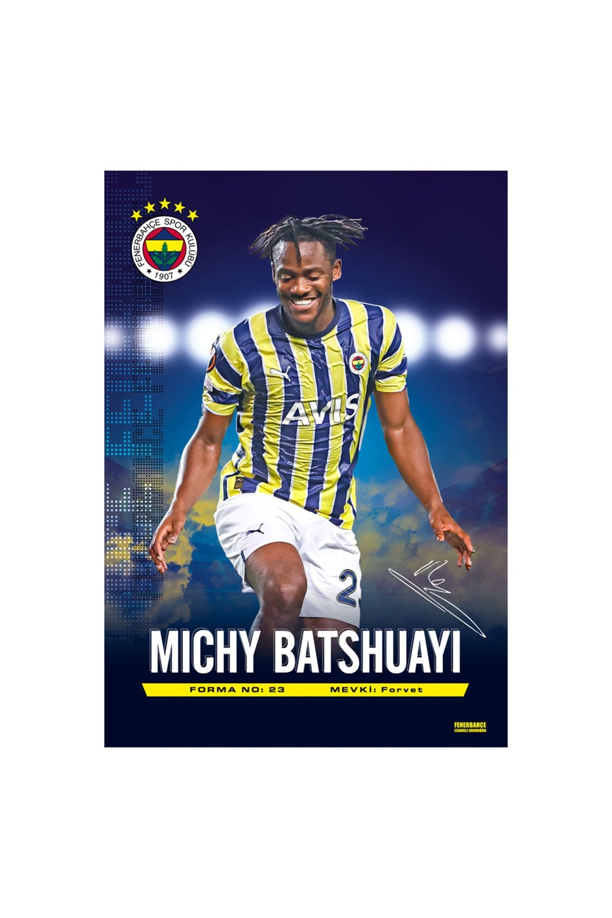 Fenerbahçe Odyak Statıkıum Mıchy Batshuayı Poster 56x80 Cm Statik Kağıt Yapışkansız Lisanslı Orijina